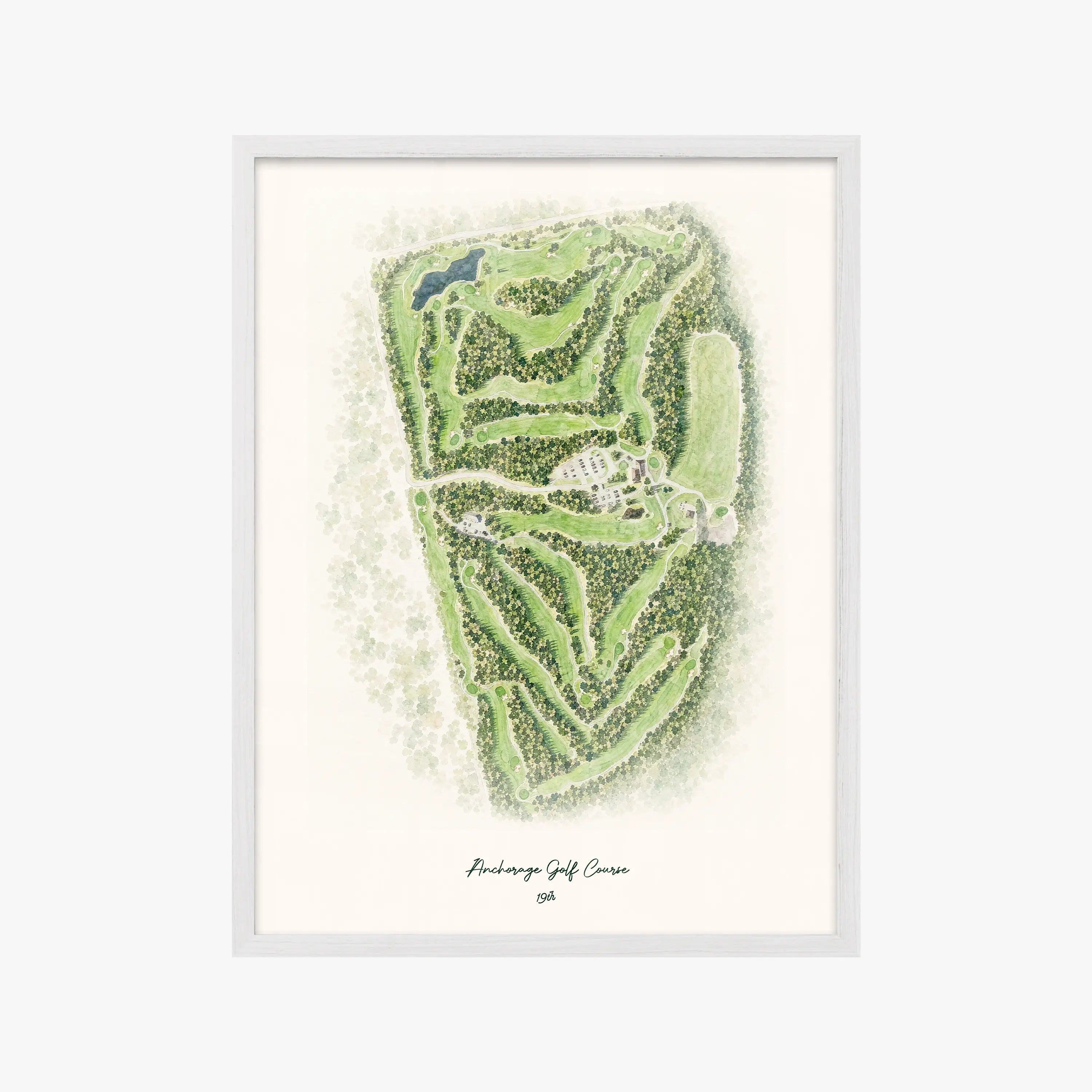 Anchorage Golf Course white frame