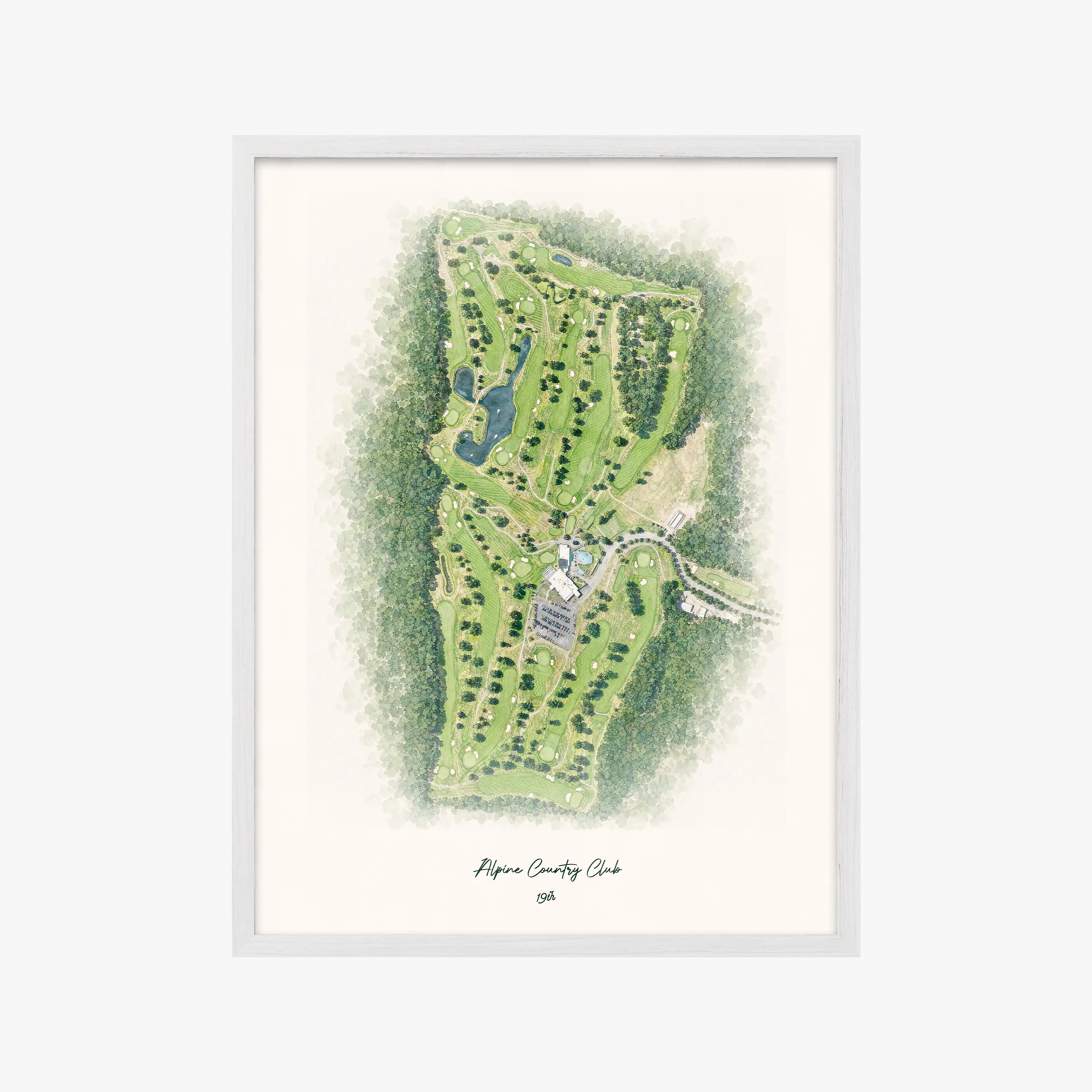 Alpine Country Club white frame