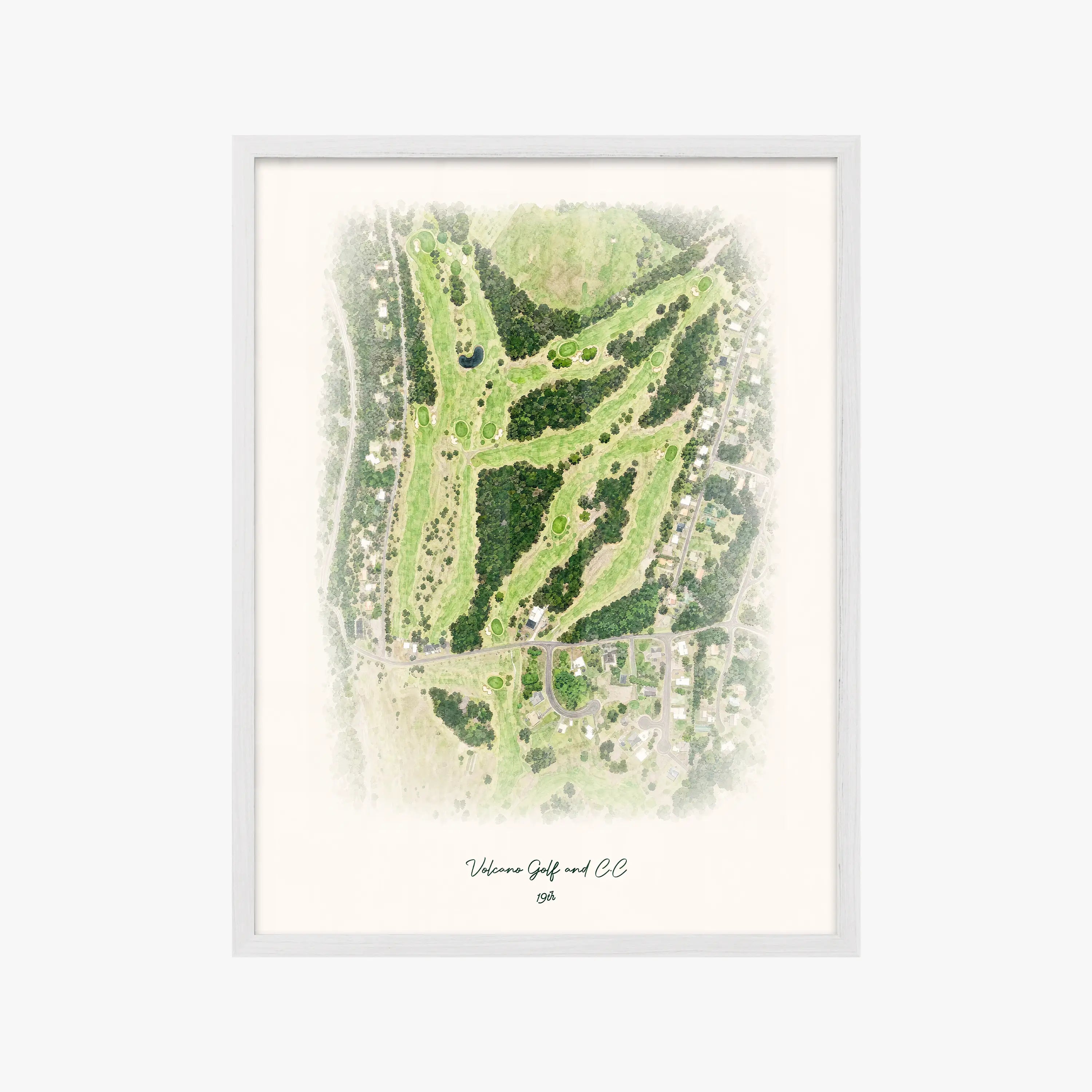 Volcano Golf and C.C white frame