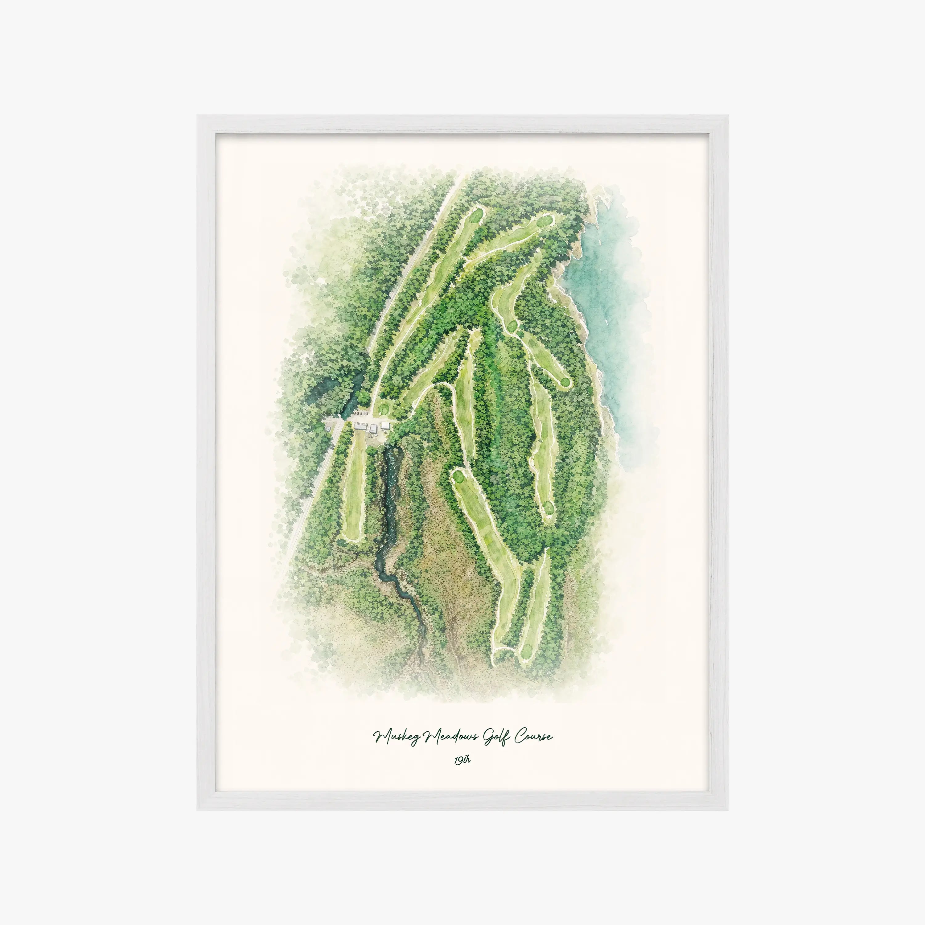 Muskeg Meadows Golf Course white frame