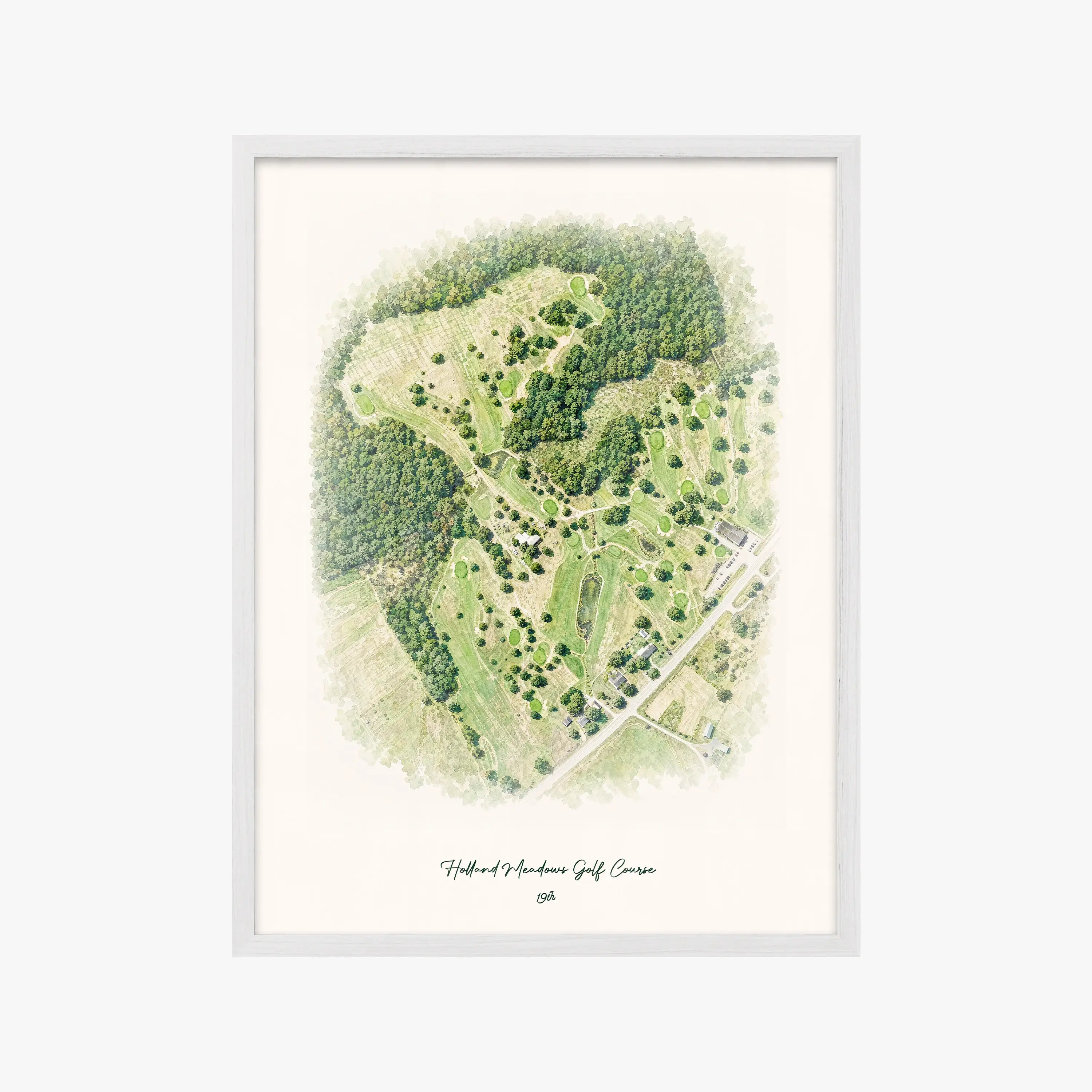 Holland Meadows Golf Course white frame