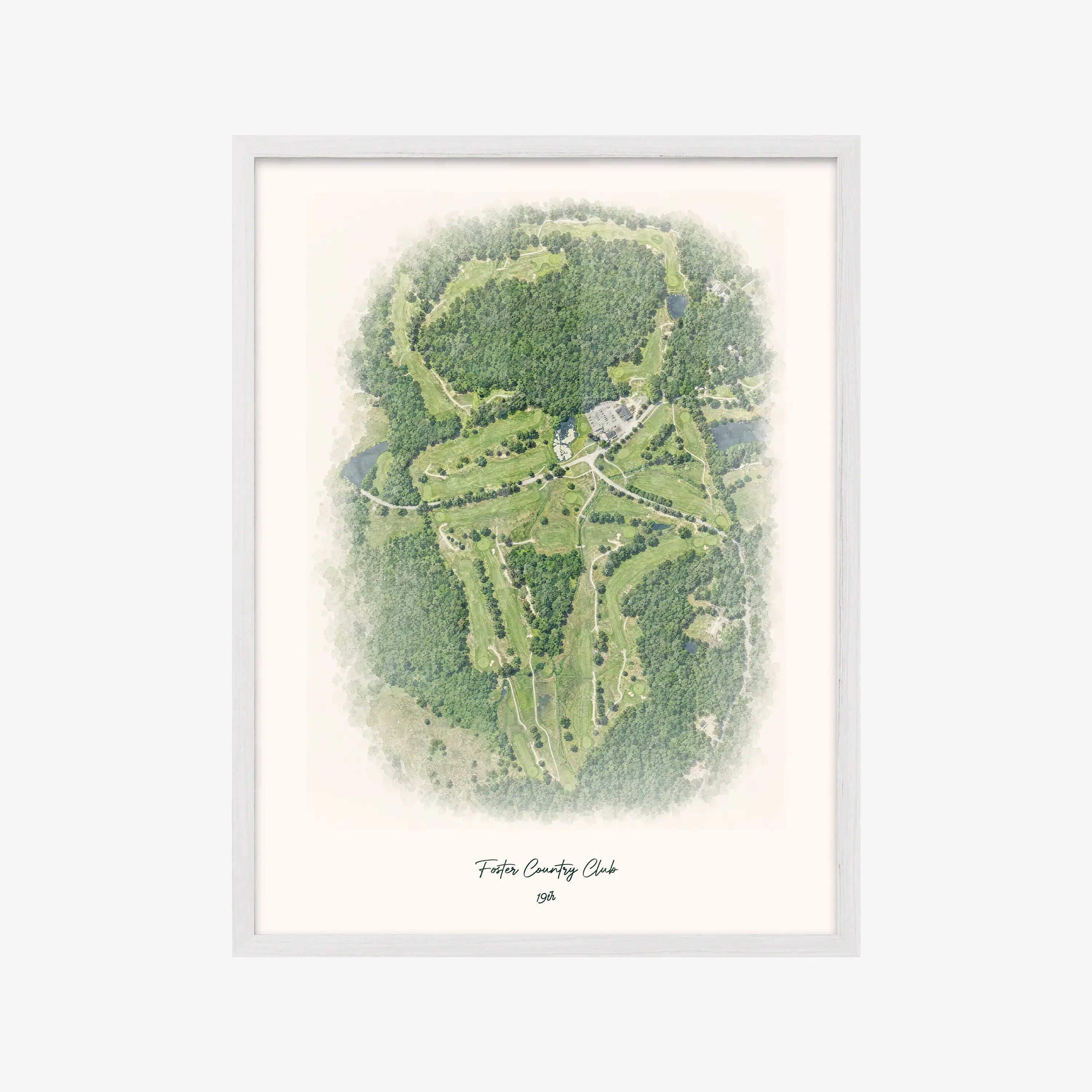 Foster Country Club white frame