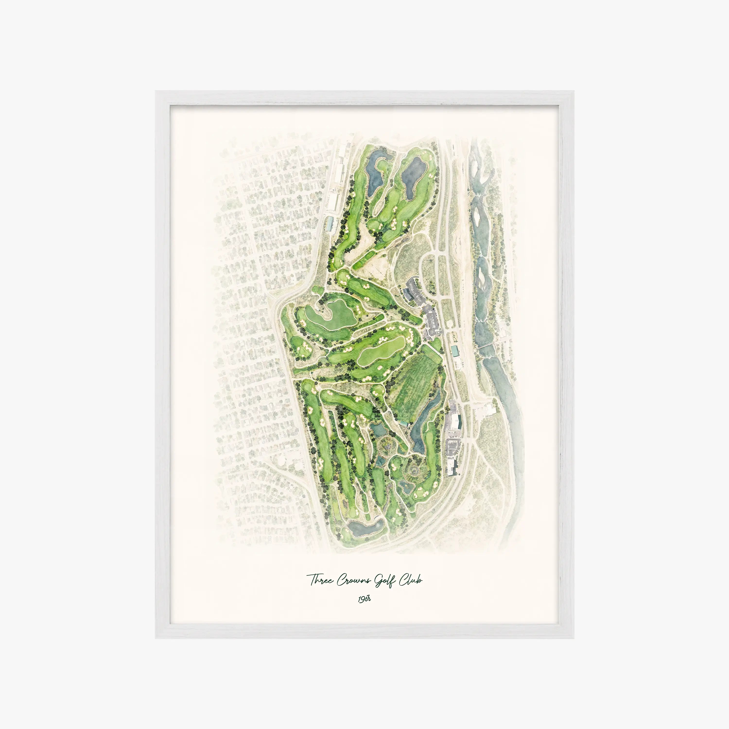 Three Crowns Golf Club white frame