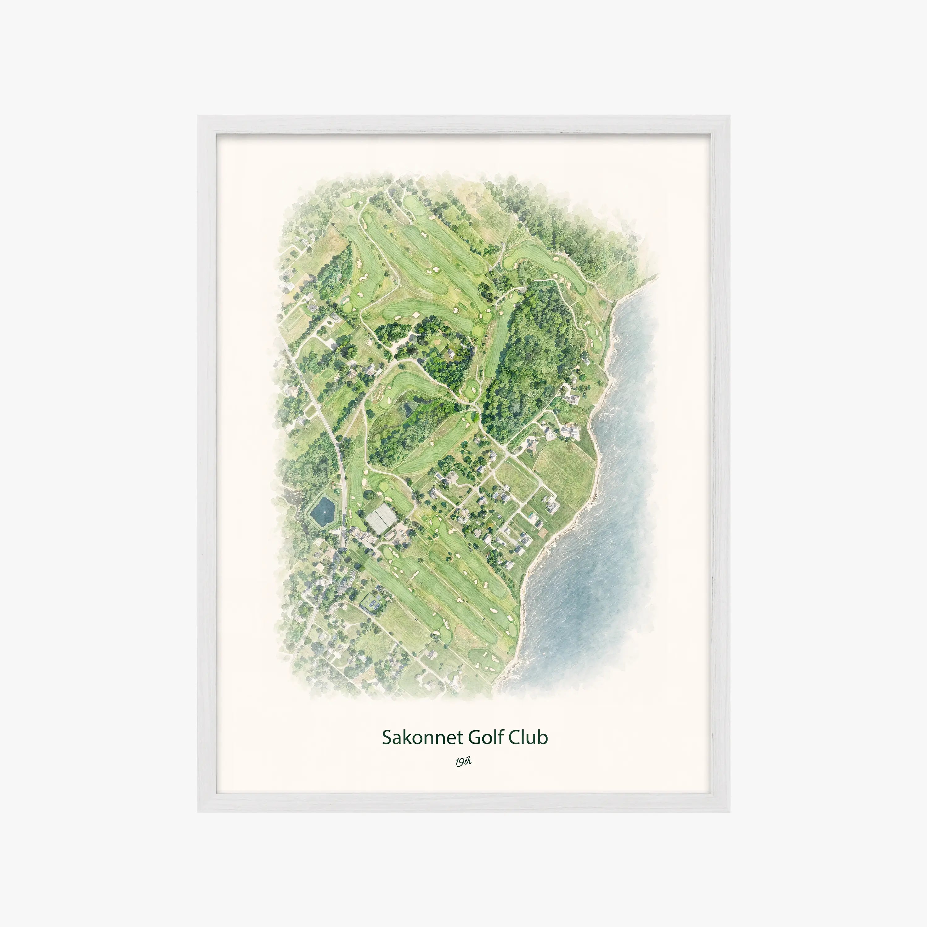 Sakonnet Golf Club white frame
