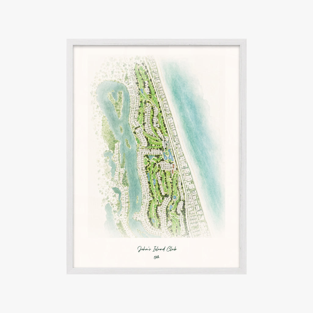 John's Island Club white frame
