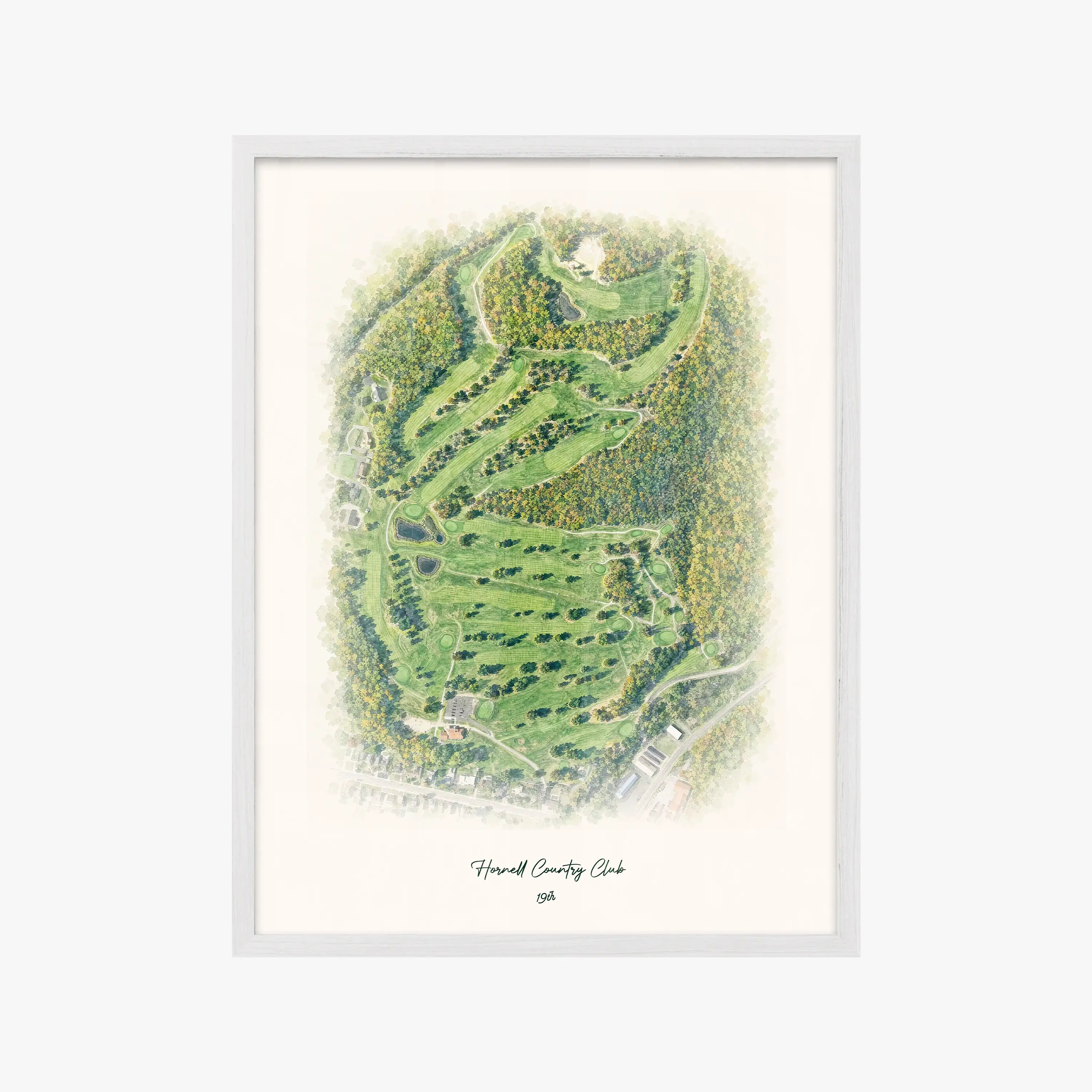 Hornell Country Club white frame