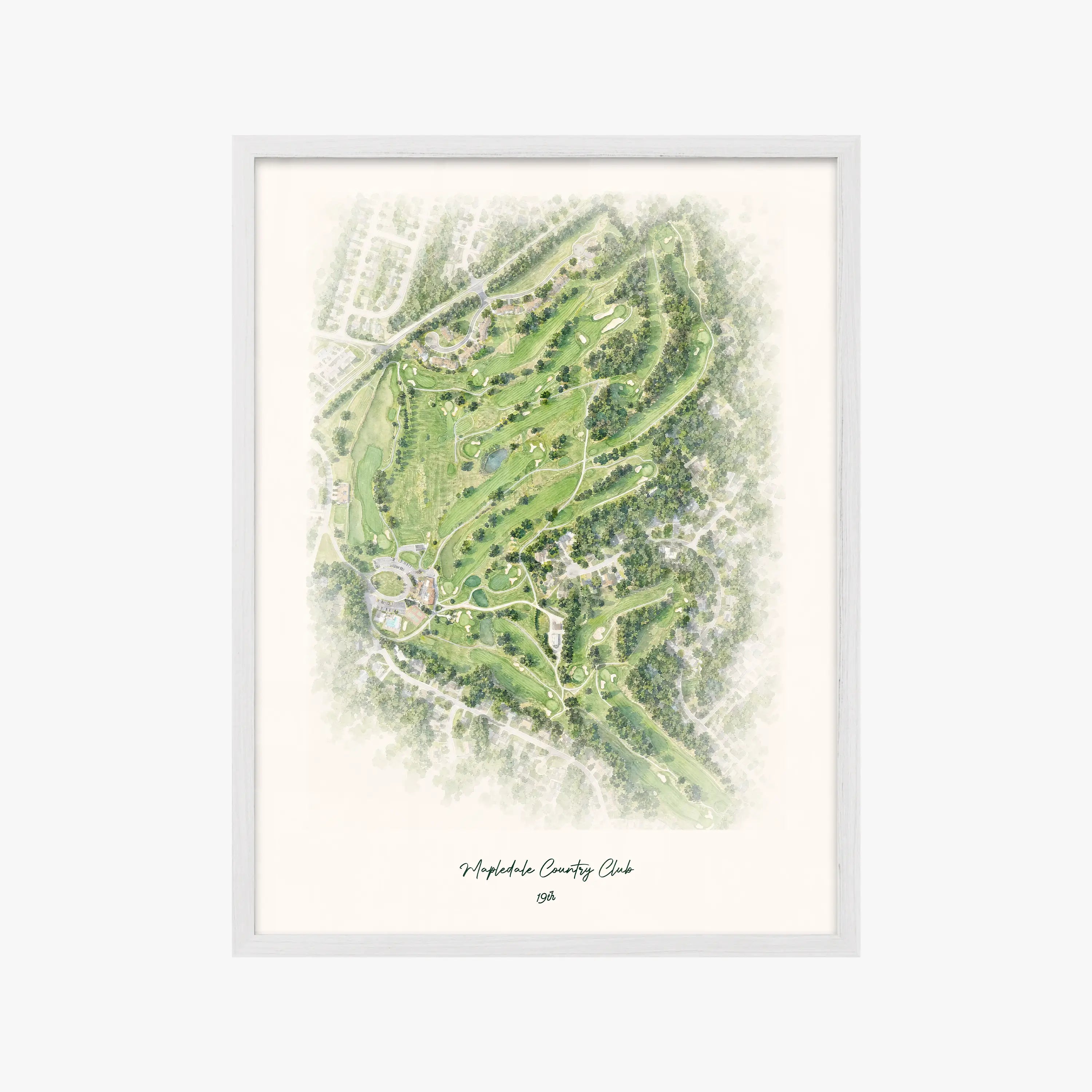 Mapledale Country Club white frame