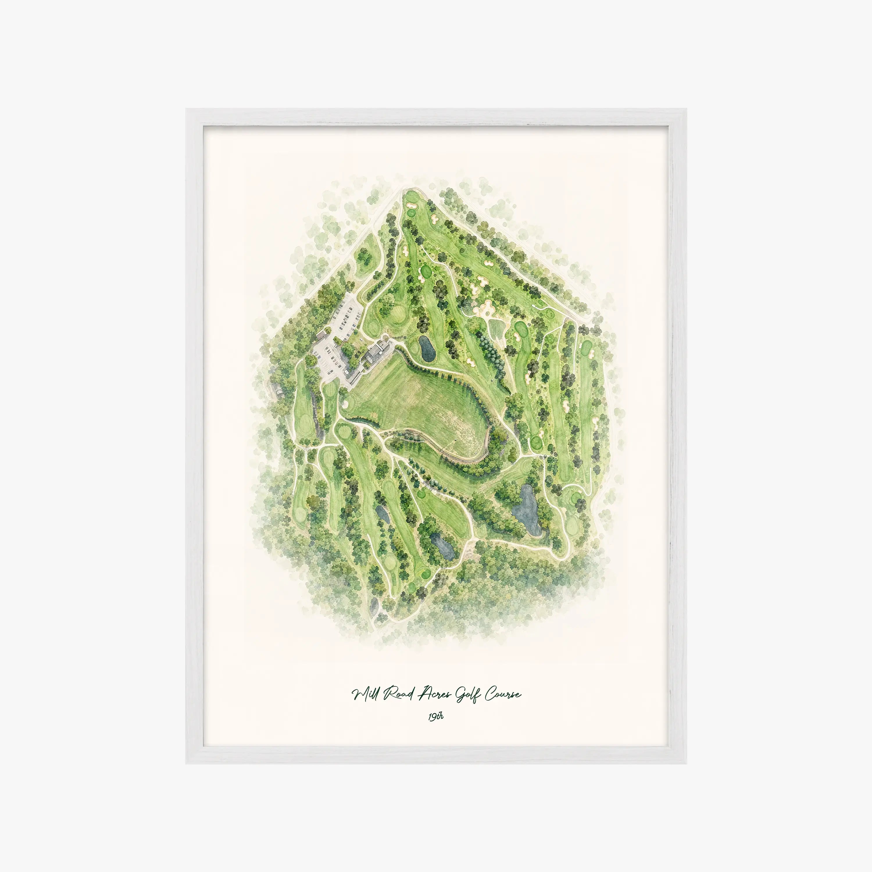 Mill Road Acres Golf Course white frame