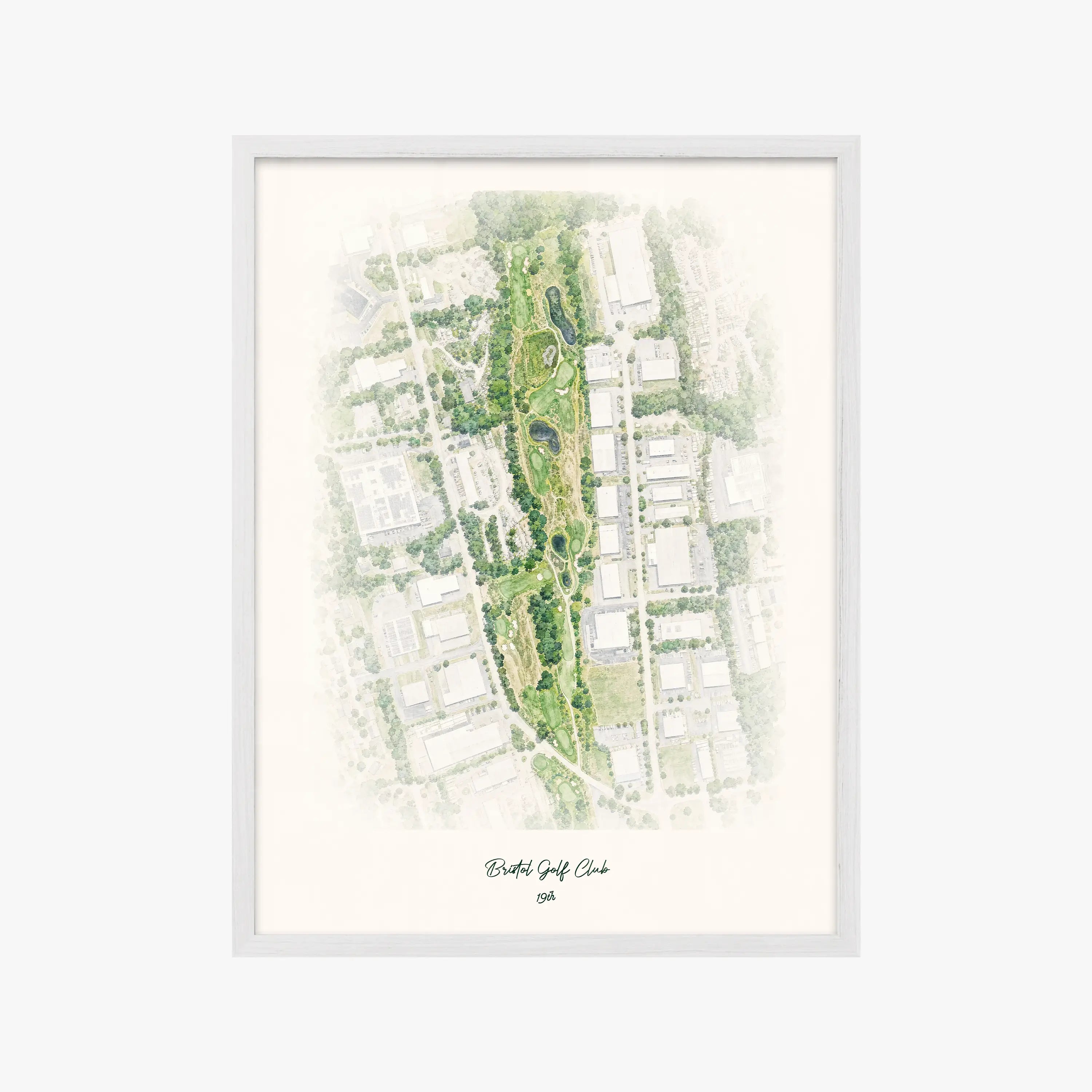 Bristol Golf Club white frame