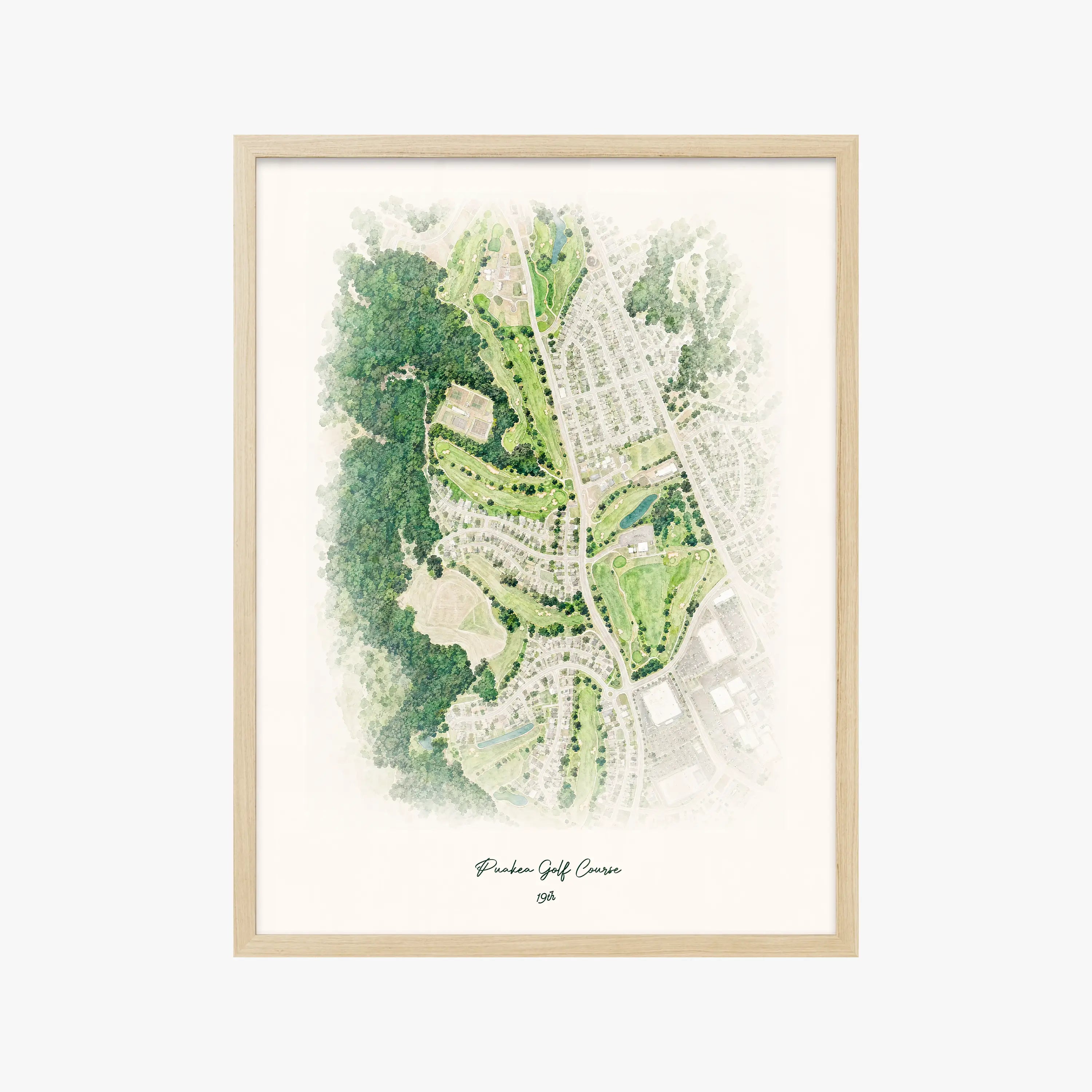 Puakea Golf Course wood frame