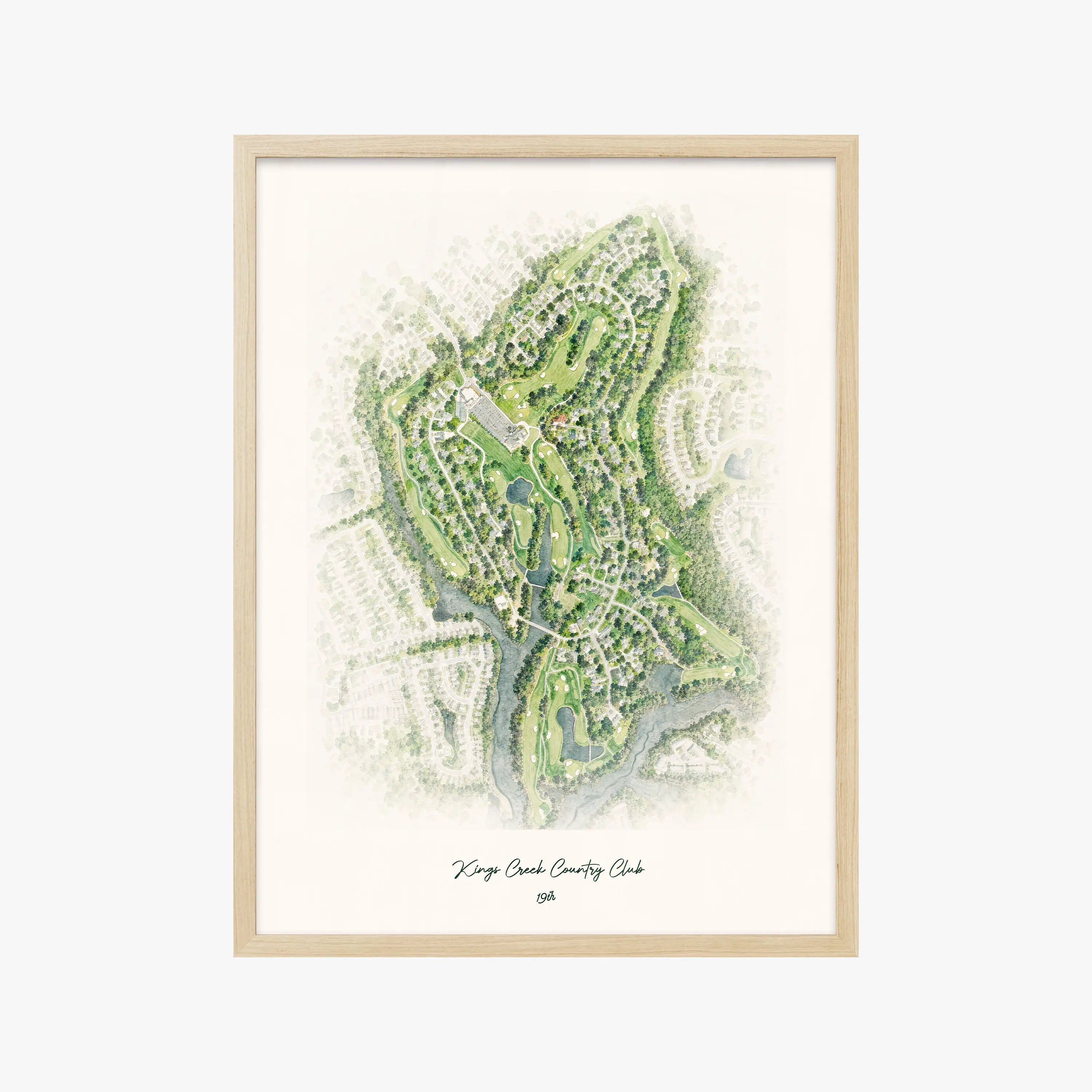 Kings Creek Country Club wood frame