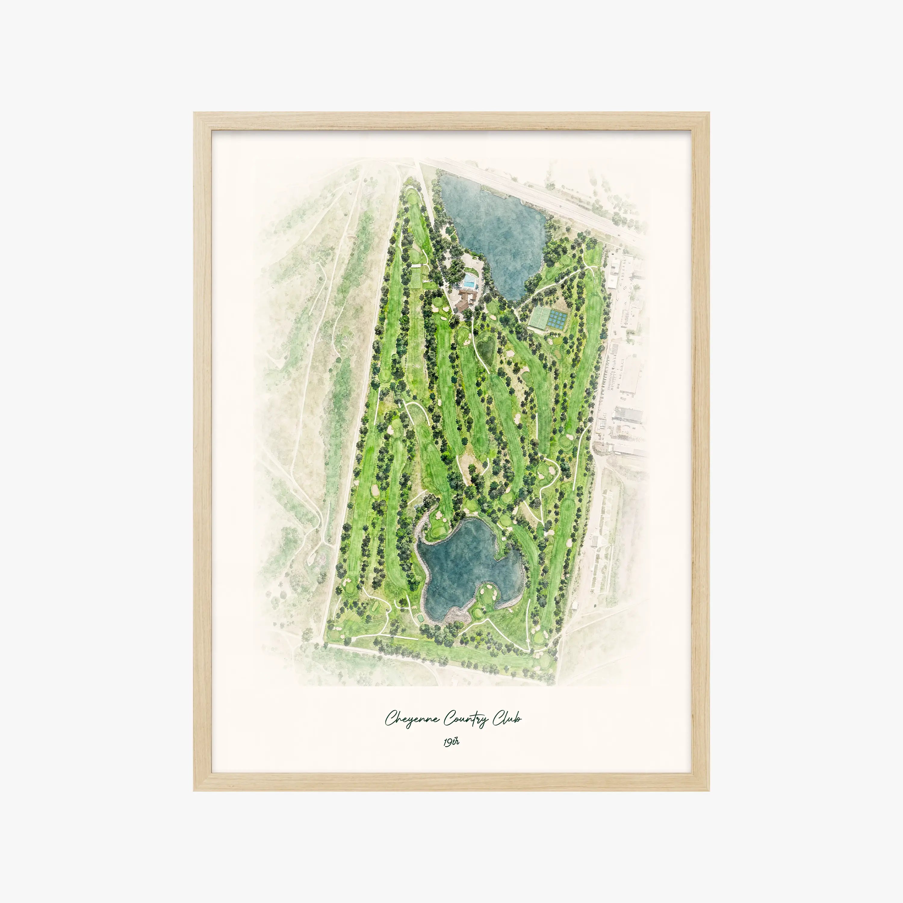Cheyenne Country Club wood frame