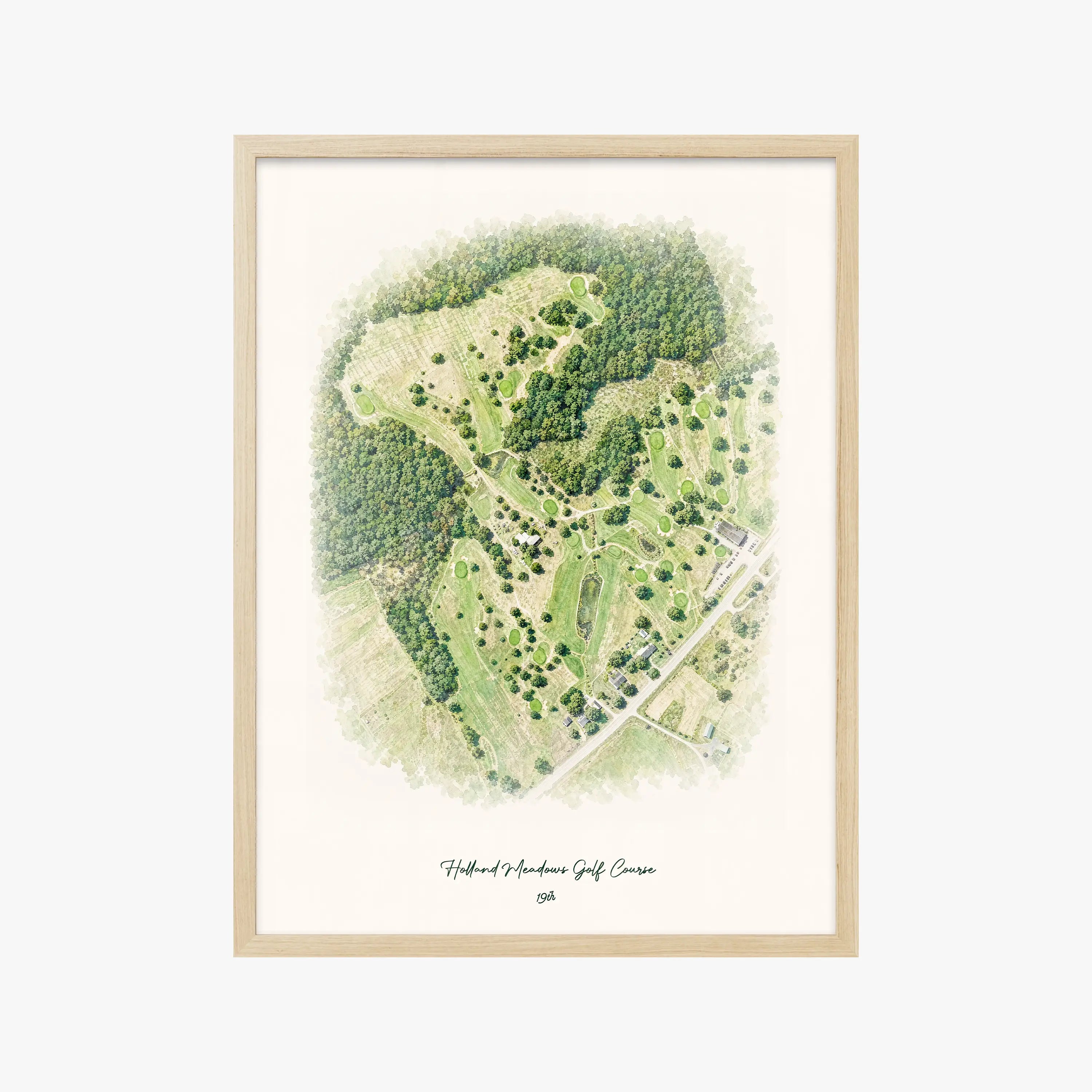 Holland Meadows Golf Course wood frame
