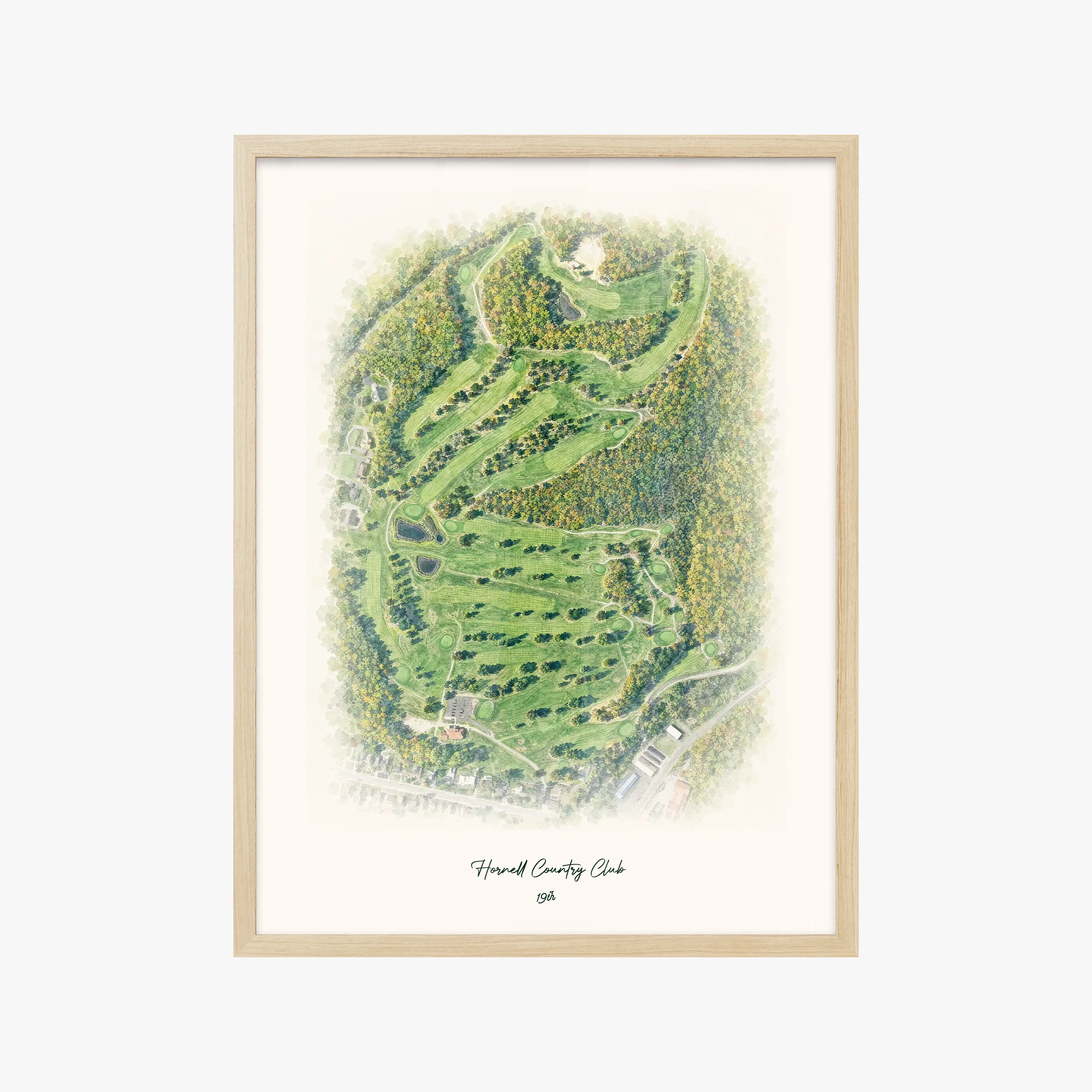 Hornell Country Club wood frame