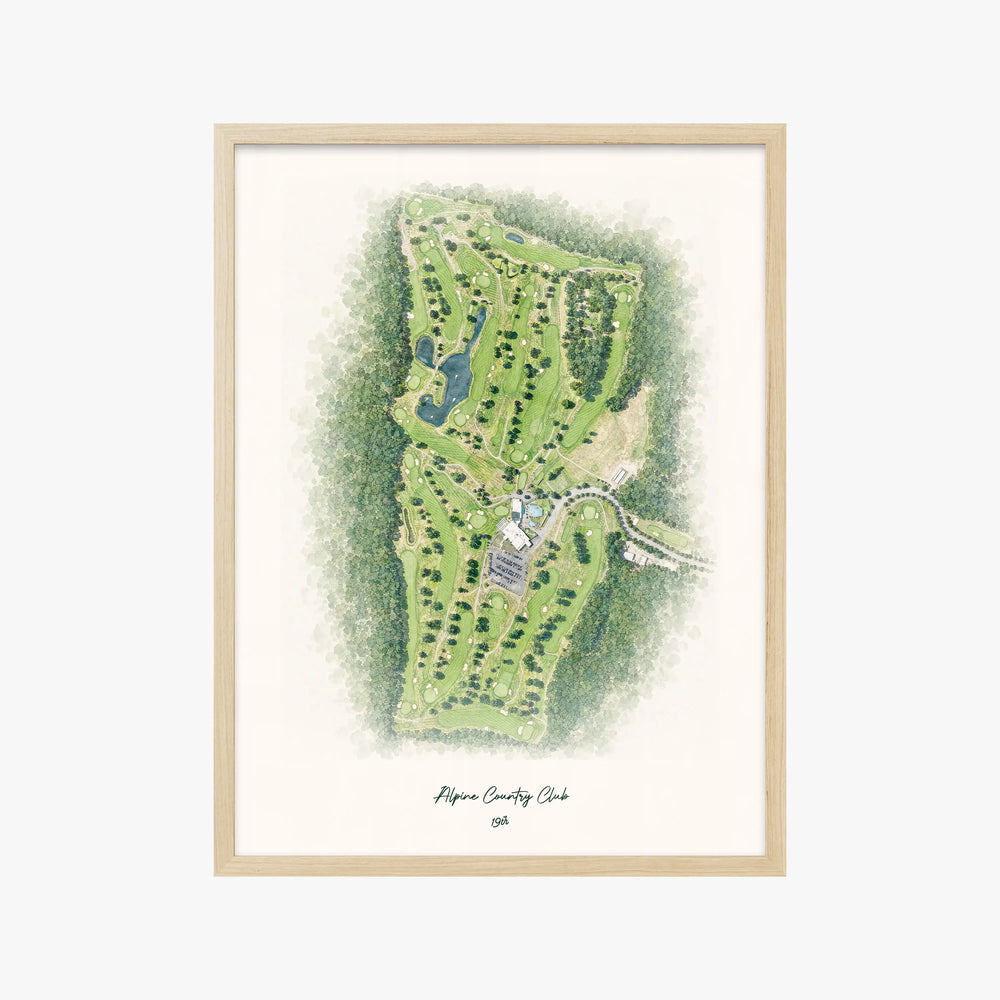 Alpine Country Club wood frame