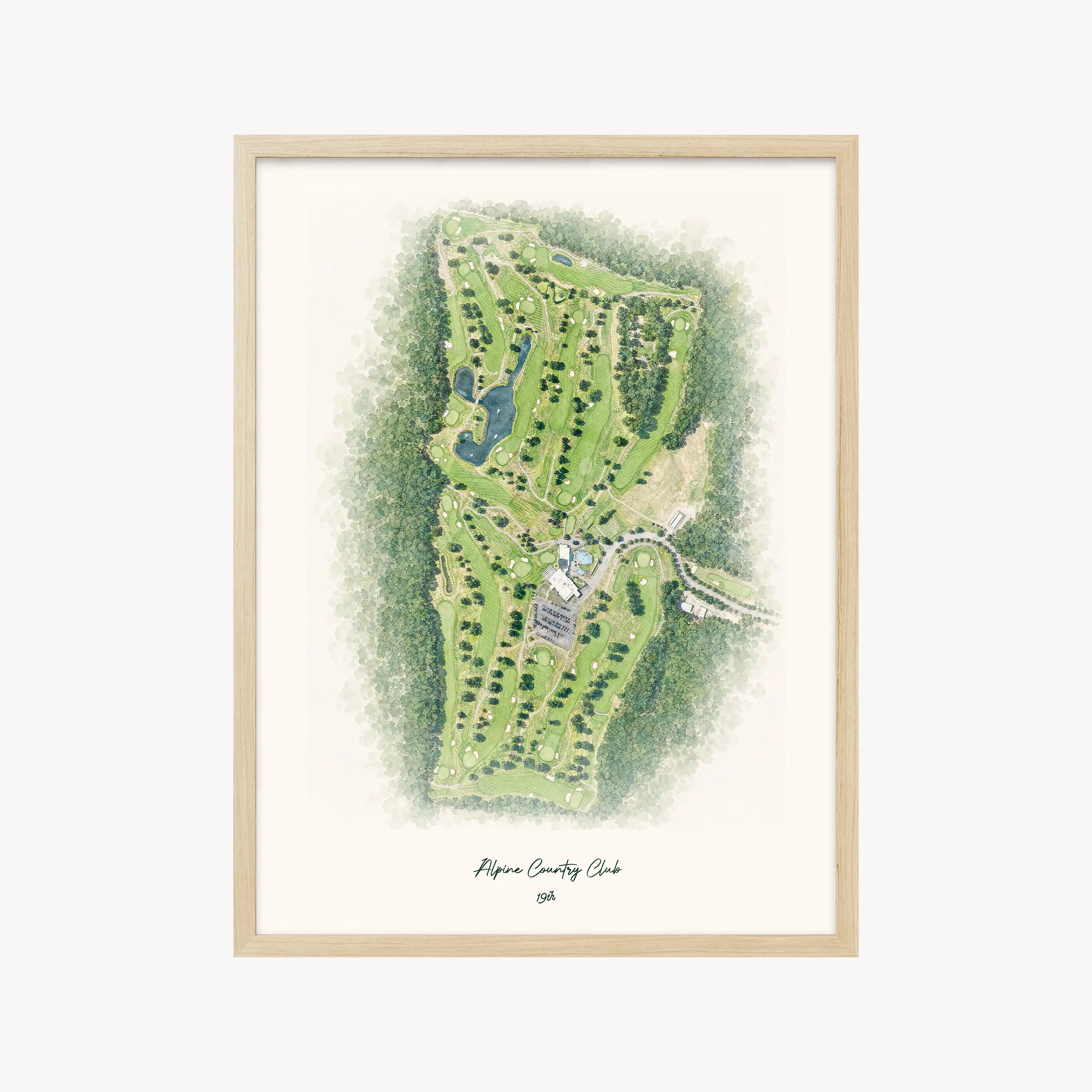 Alpine Country Club wood frame
