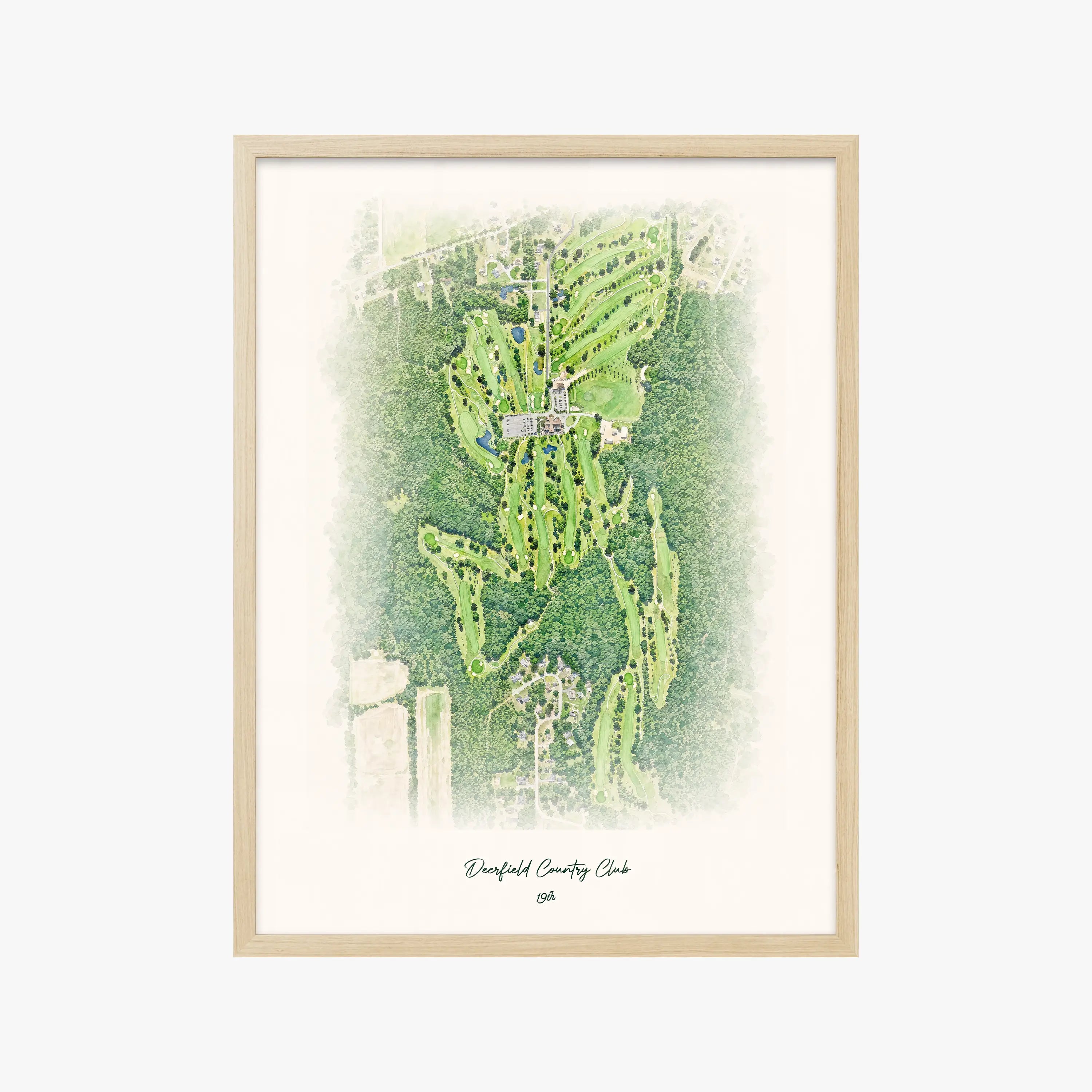 Deerfield Country Club wood frame