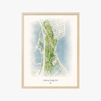 Montaup Country Club wood frame