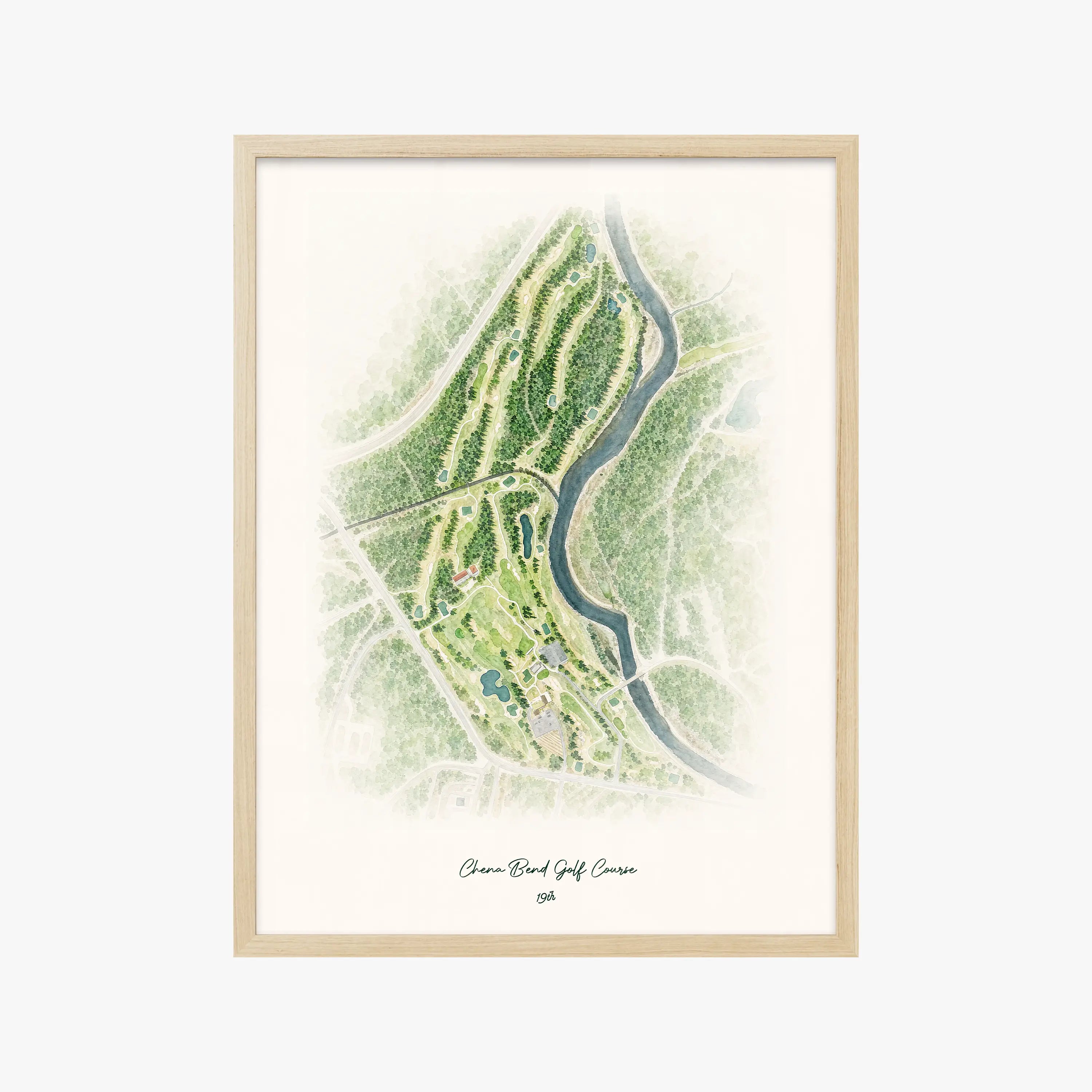Chena Bend Golf Course wood frame