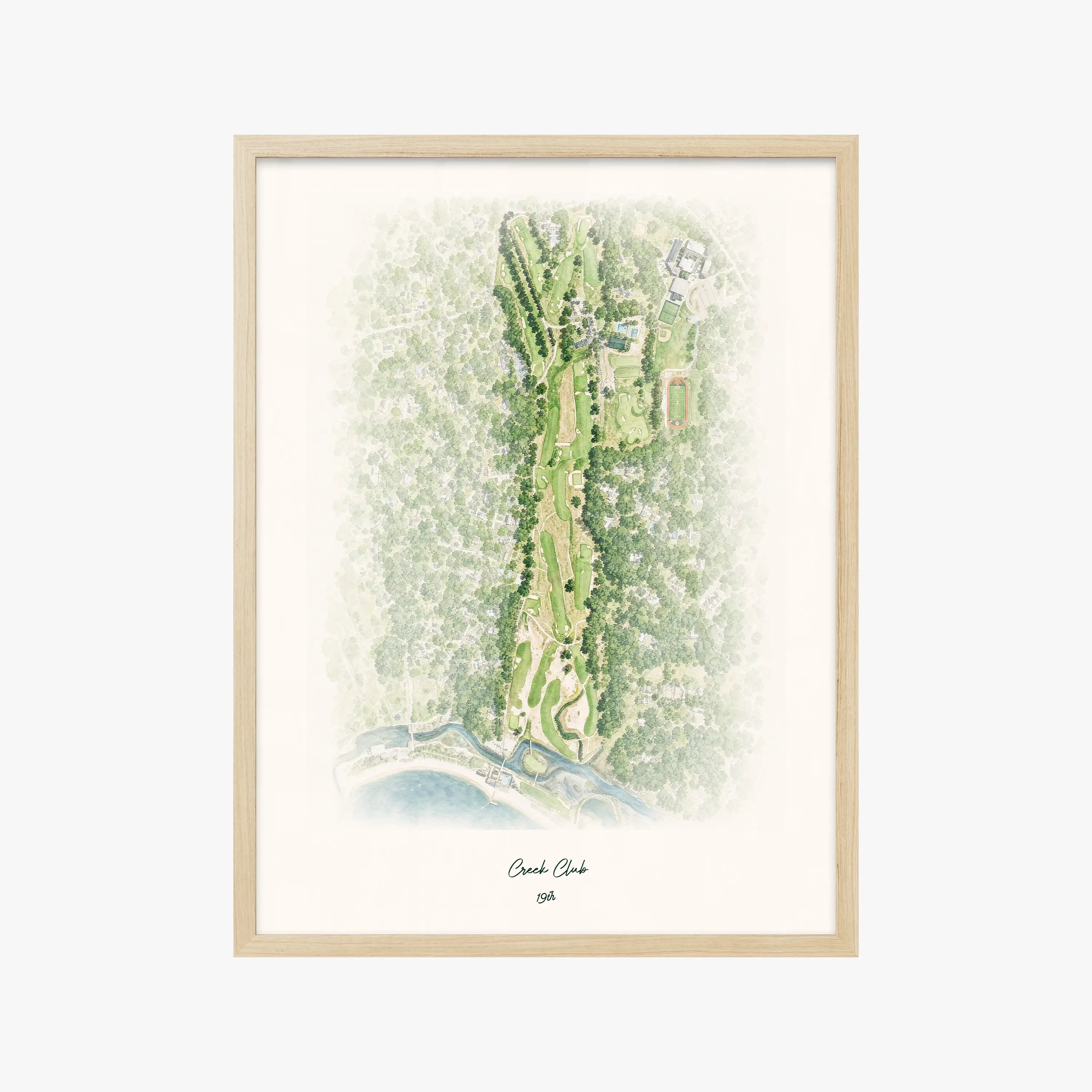 Creek Club wood frame