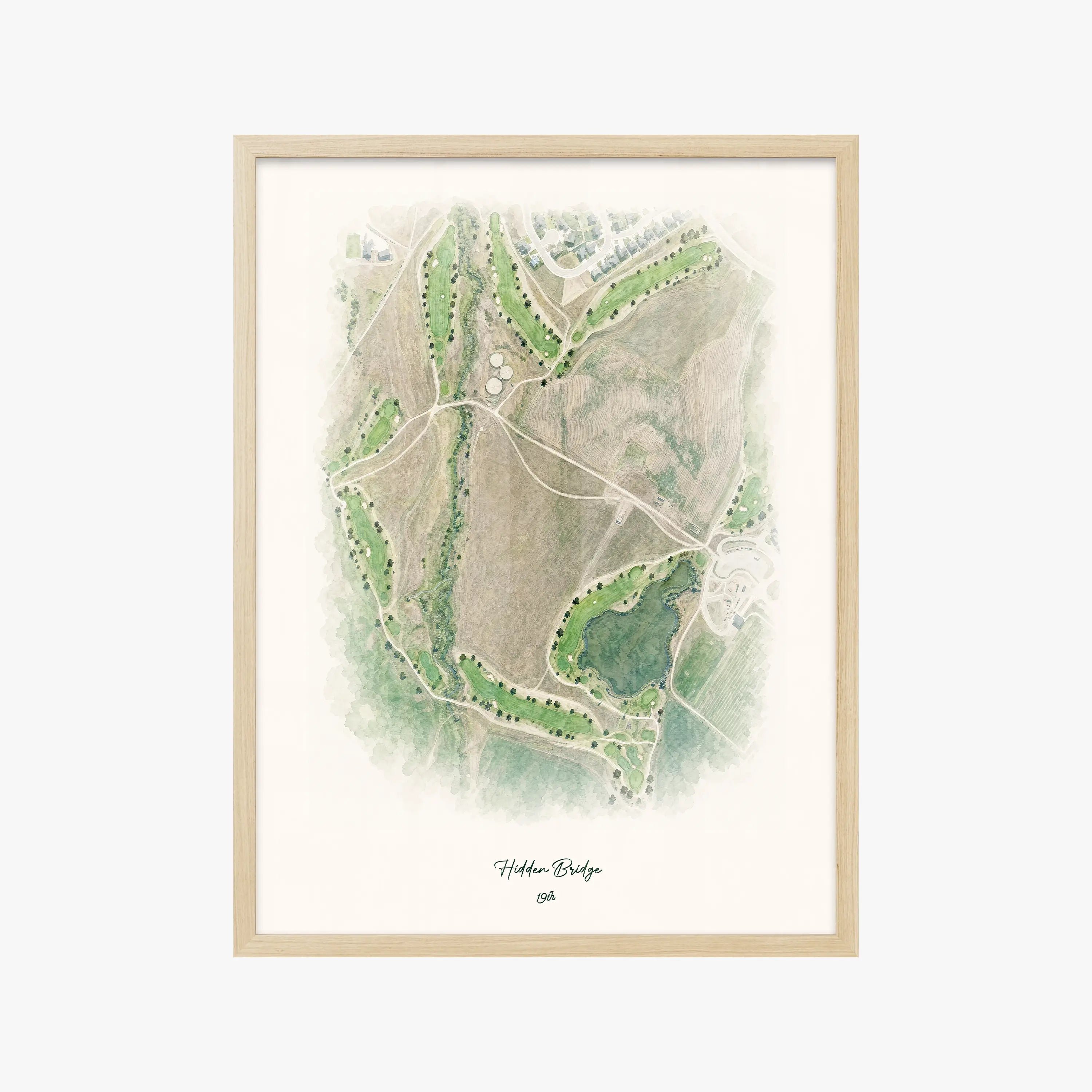 Hidden Bridge wood frame