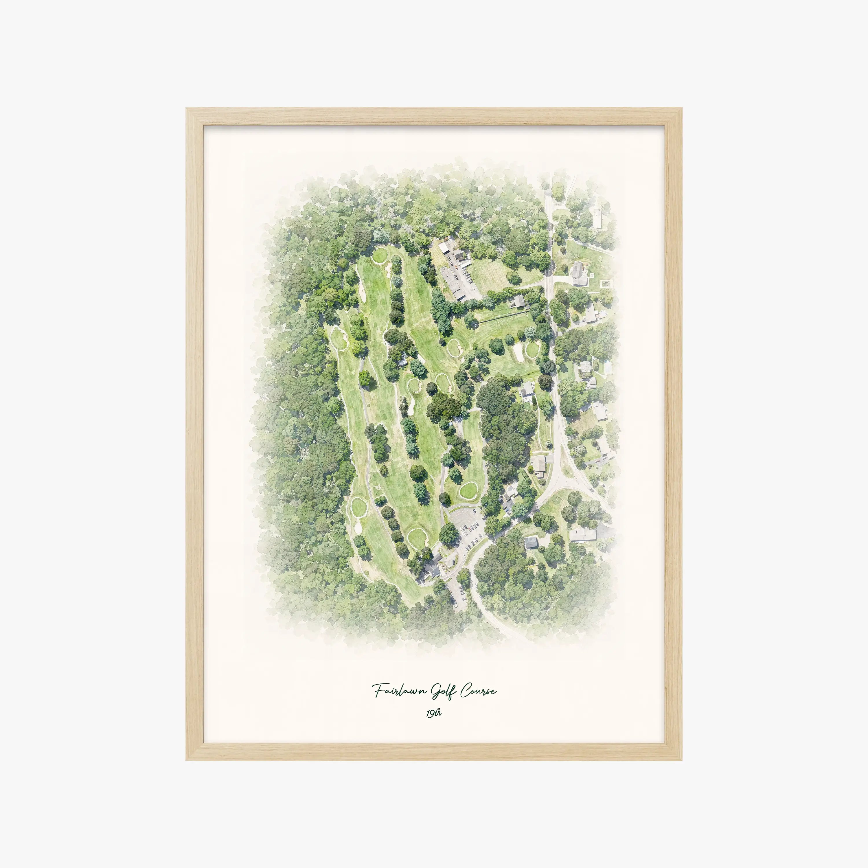 Fairlawn Golf Course wood frame