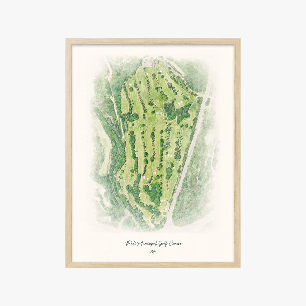 Pali Municipal Golf Course wood frame