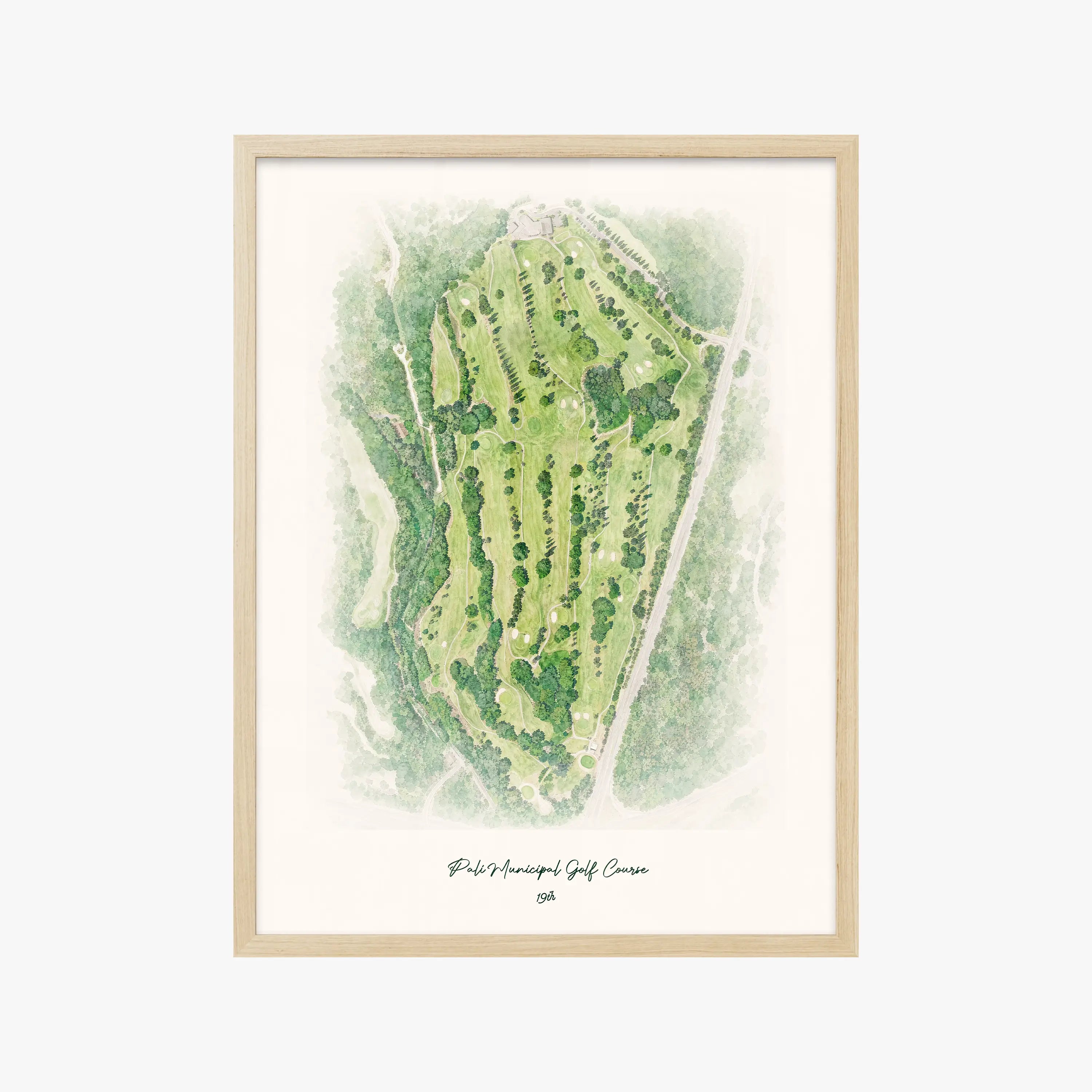 Pali Municipal Golf Course wood frame