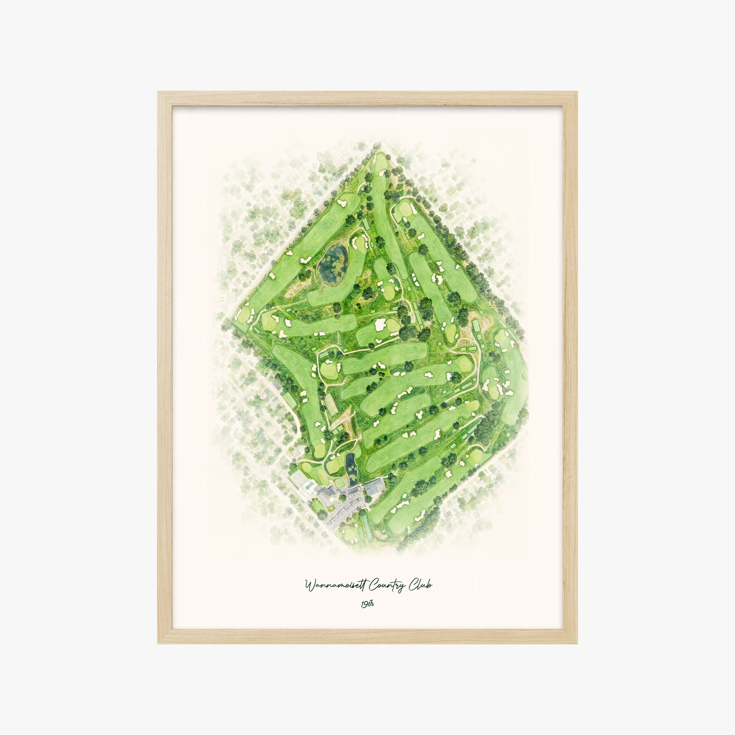 Wannamoisett Country Club wood frame