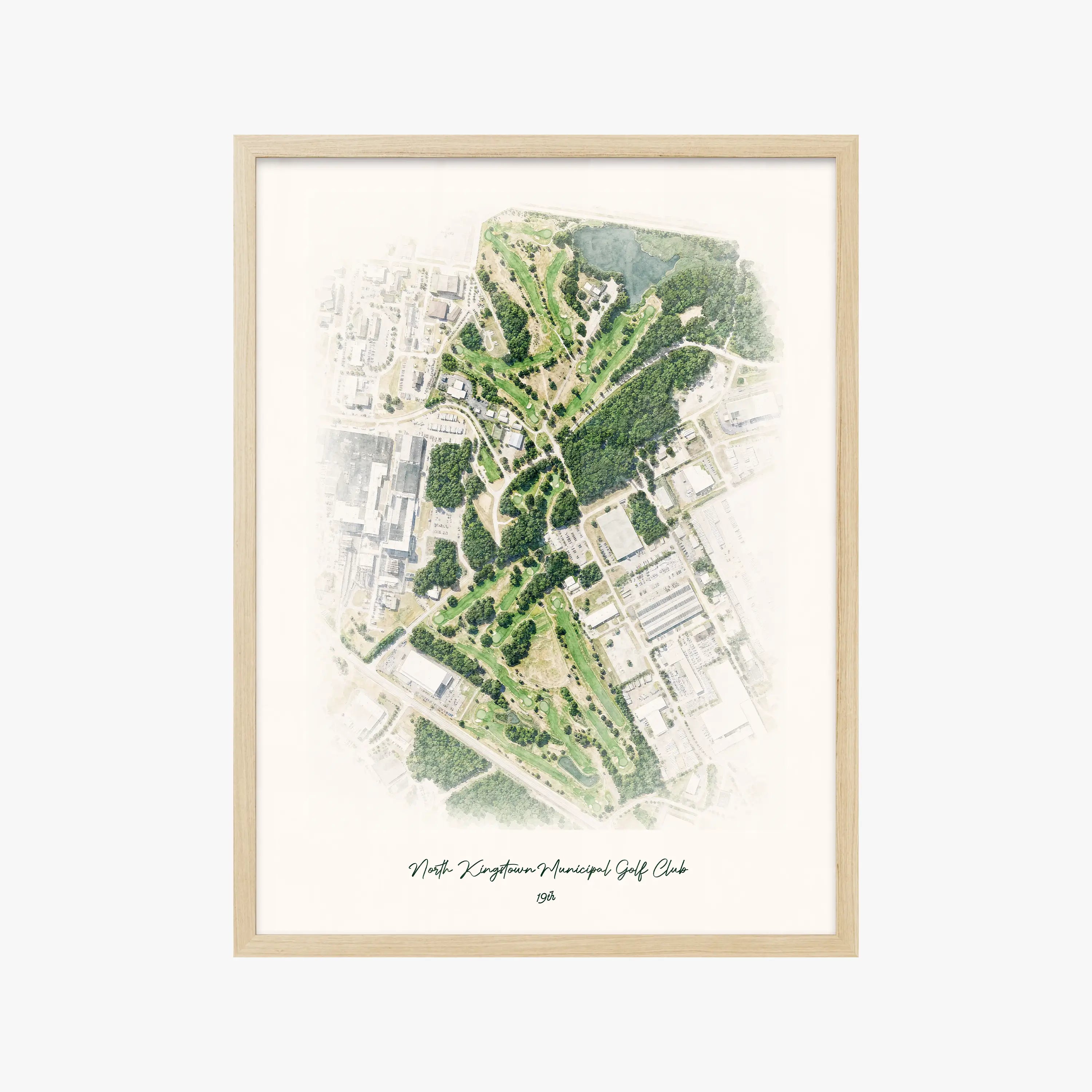 North Kingstown Municipal Golf Club wood frame