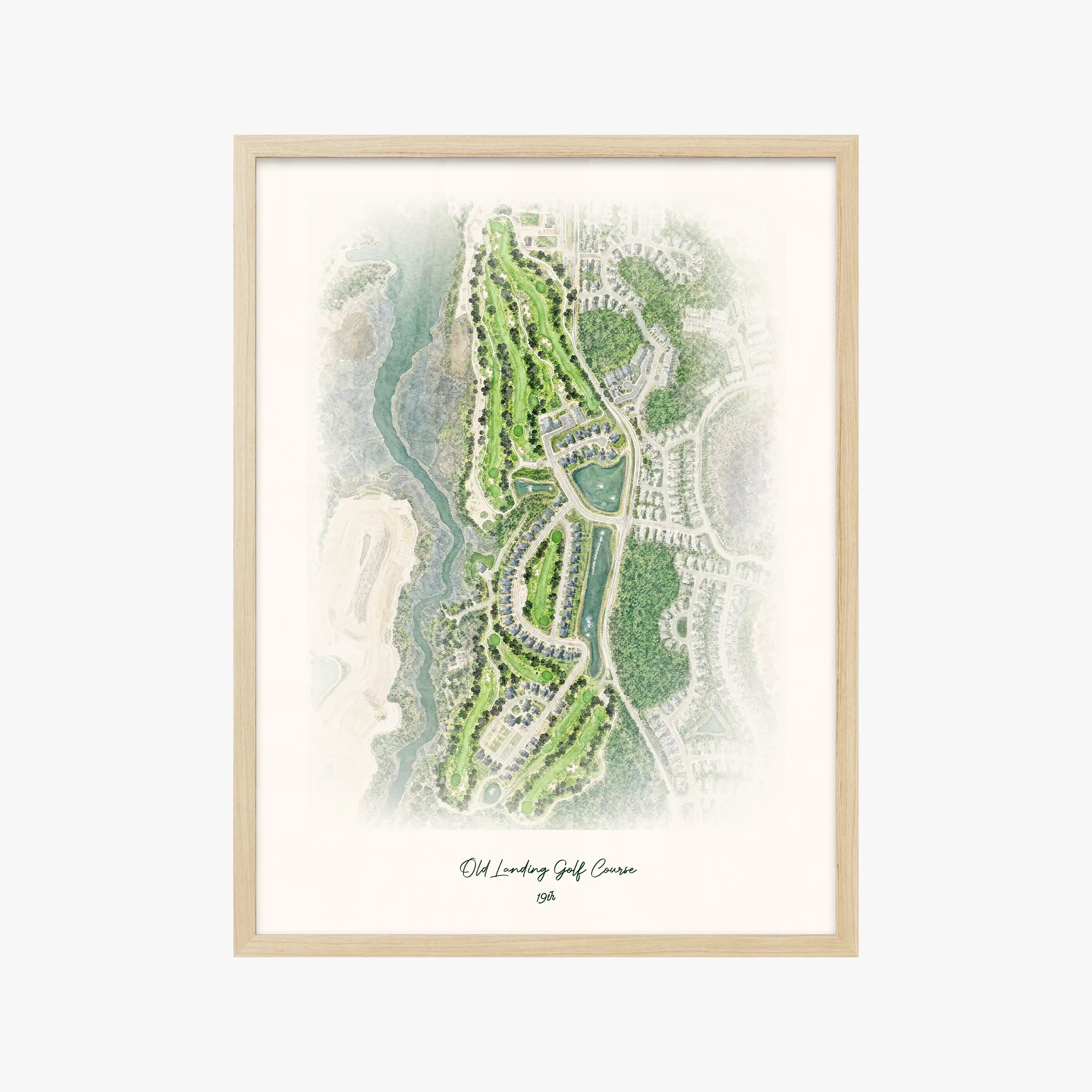 Old Landing Golf Course wood frame
