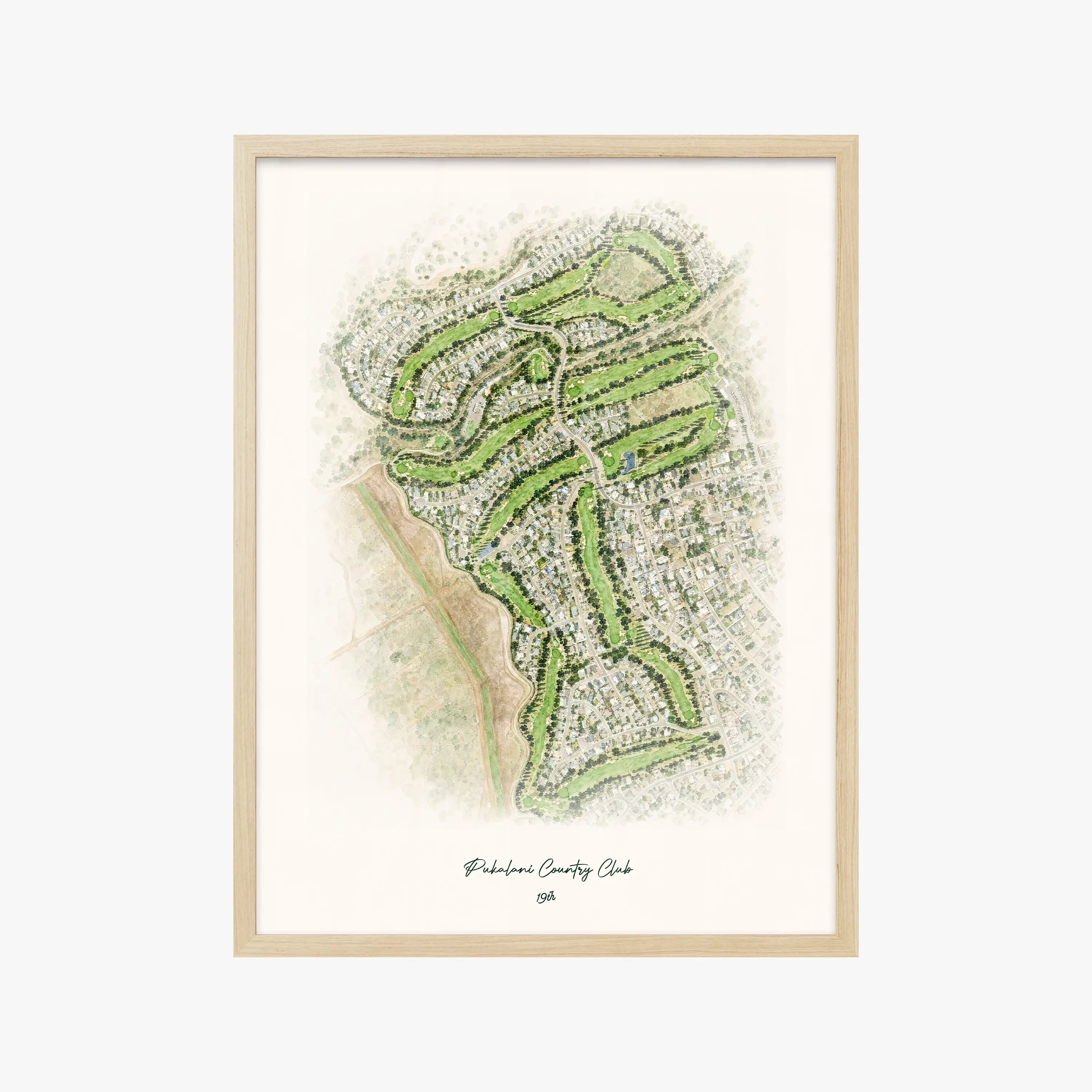 Pukalani Country Club wood frame