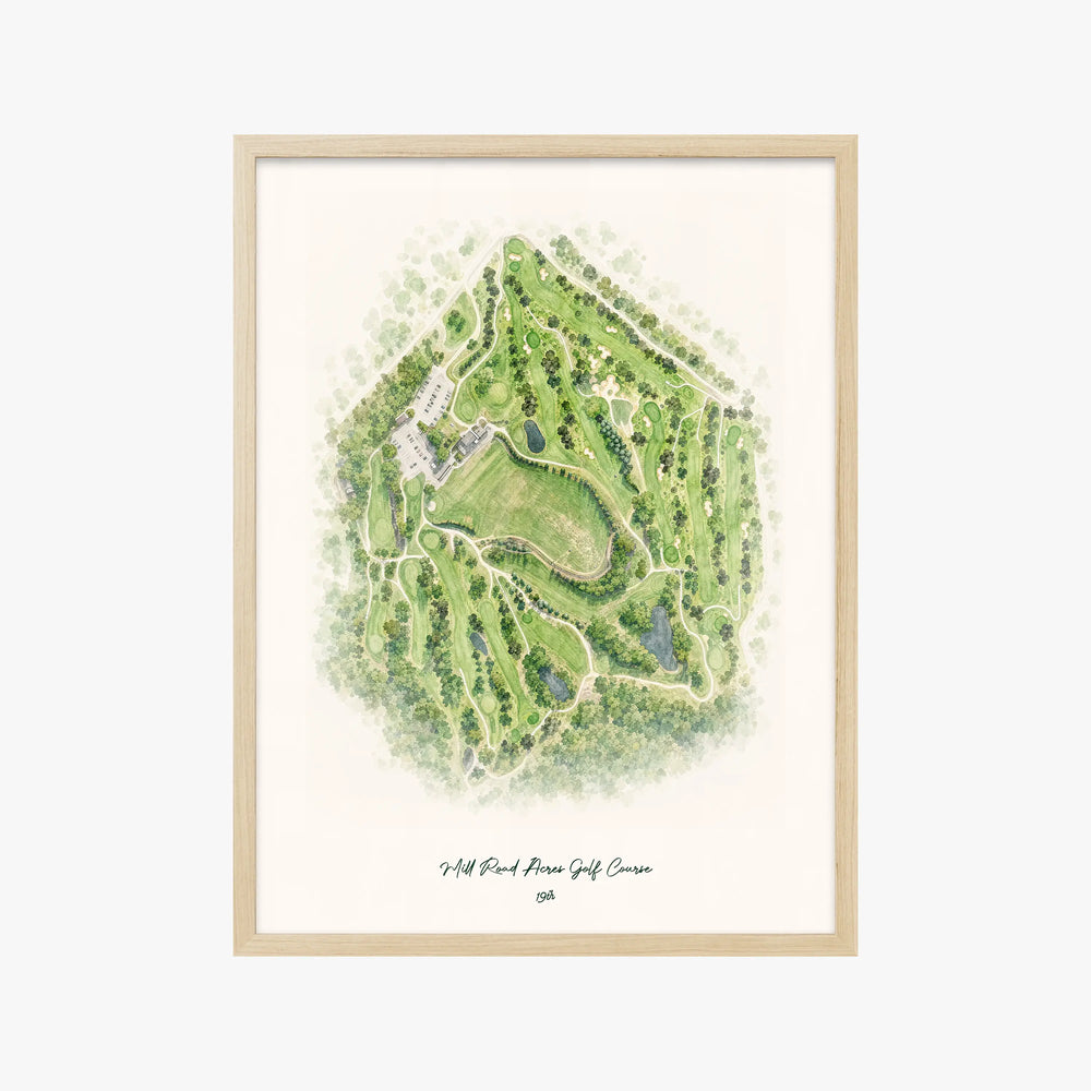 Mill Road Acres Golf Course wood frame