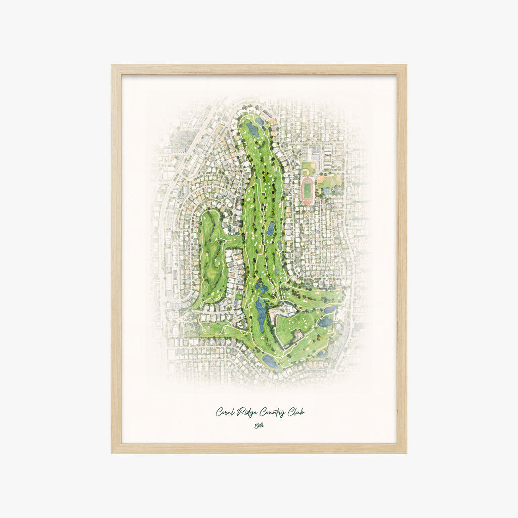 Coral Ridge Country Club wood frame