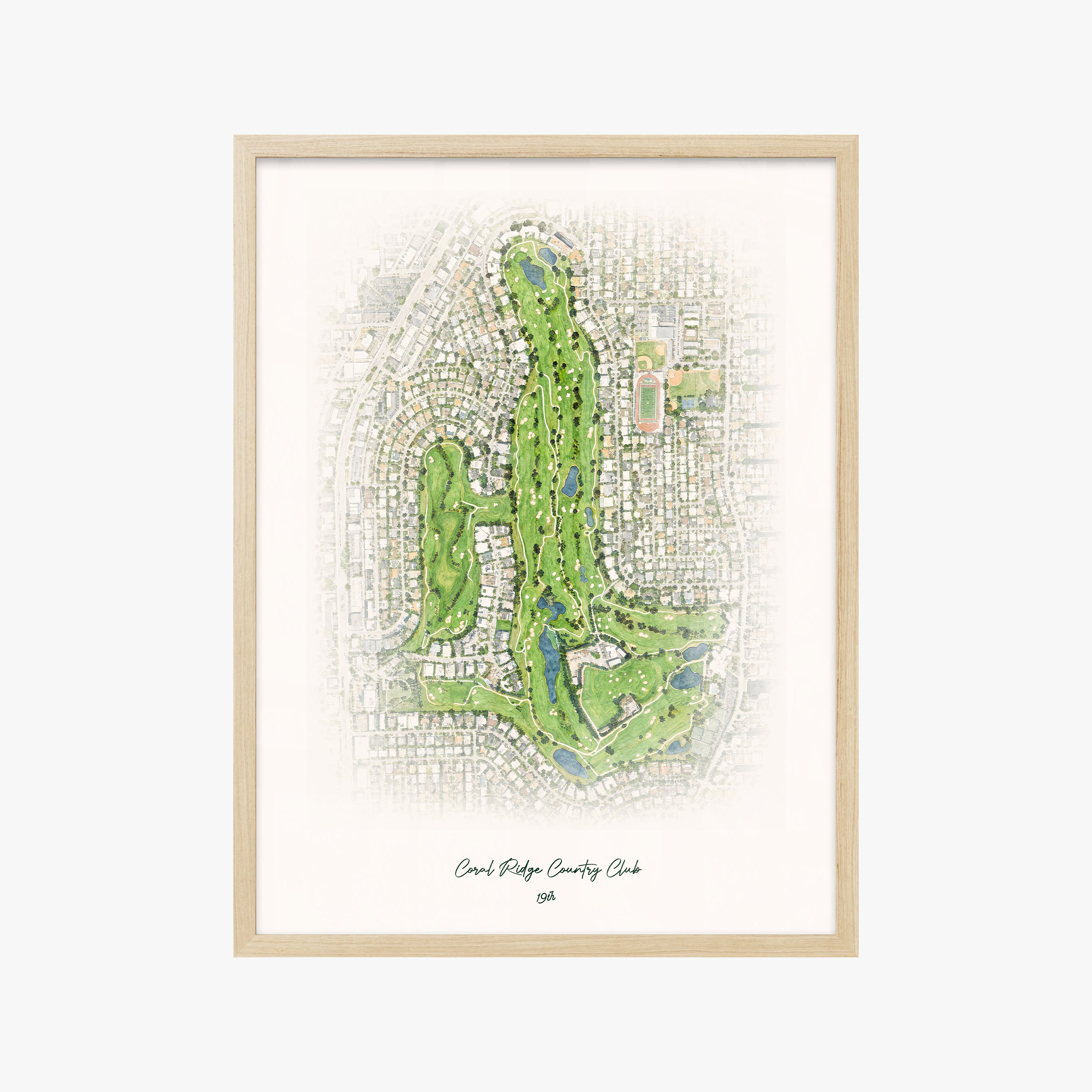 Coral Ridge Country Club wood frame