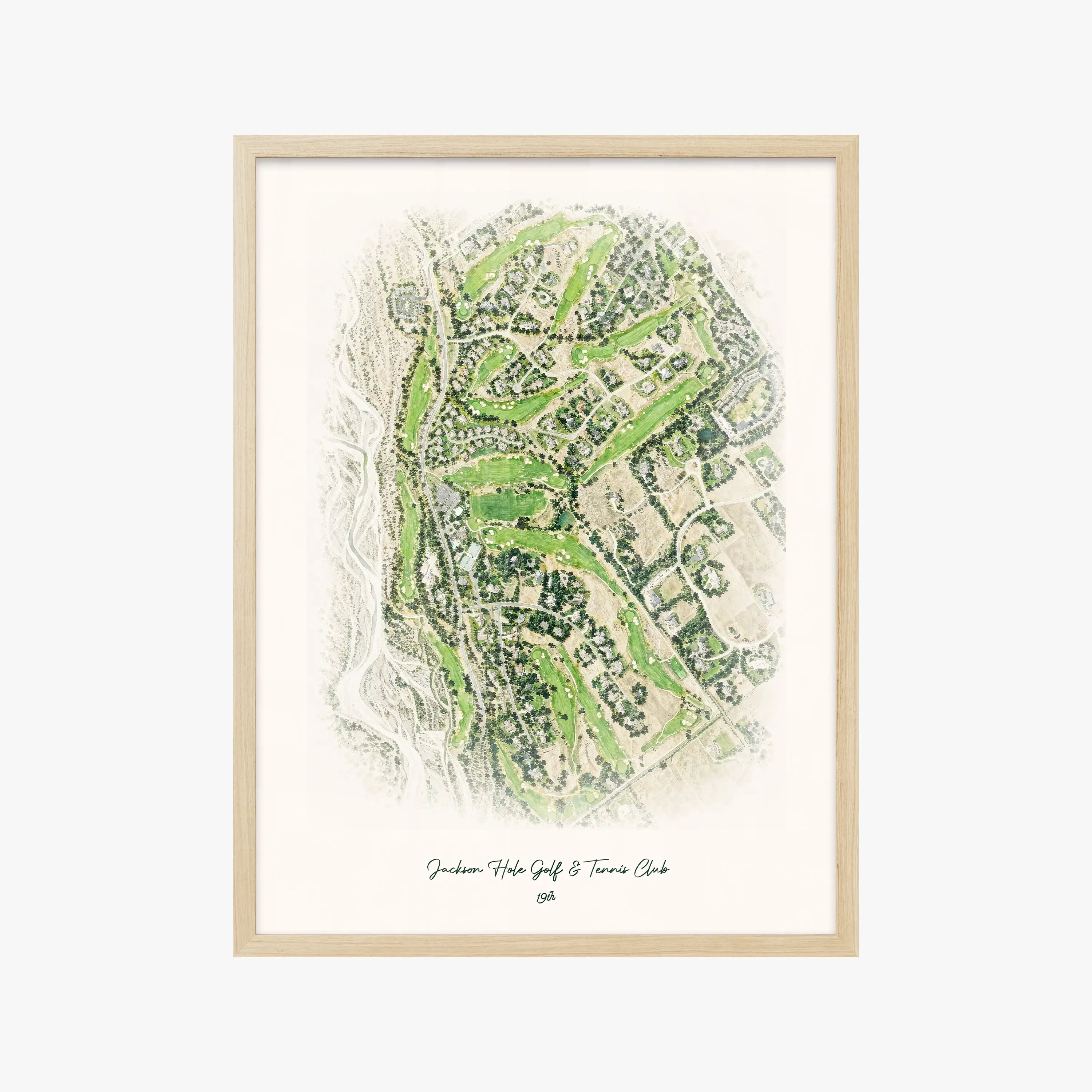 Jackson Hole Golf & Tennis Club wood frame