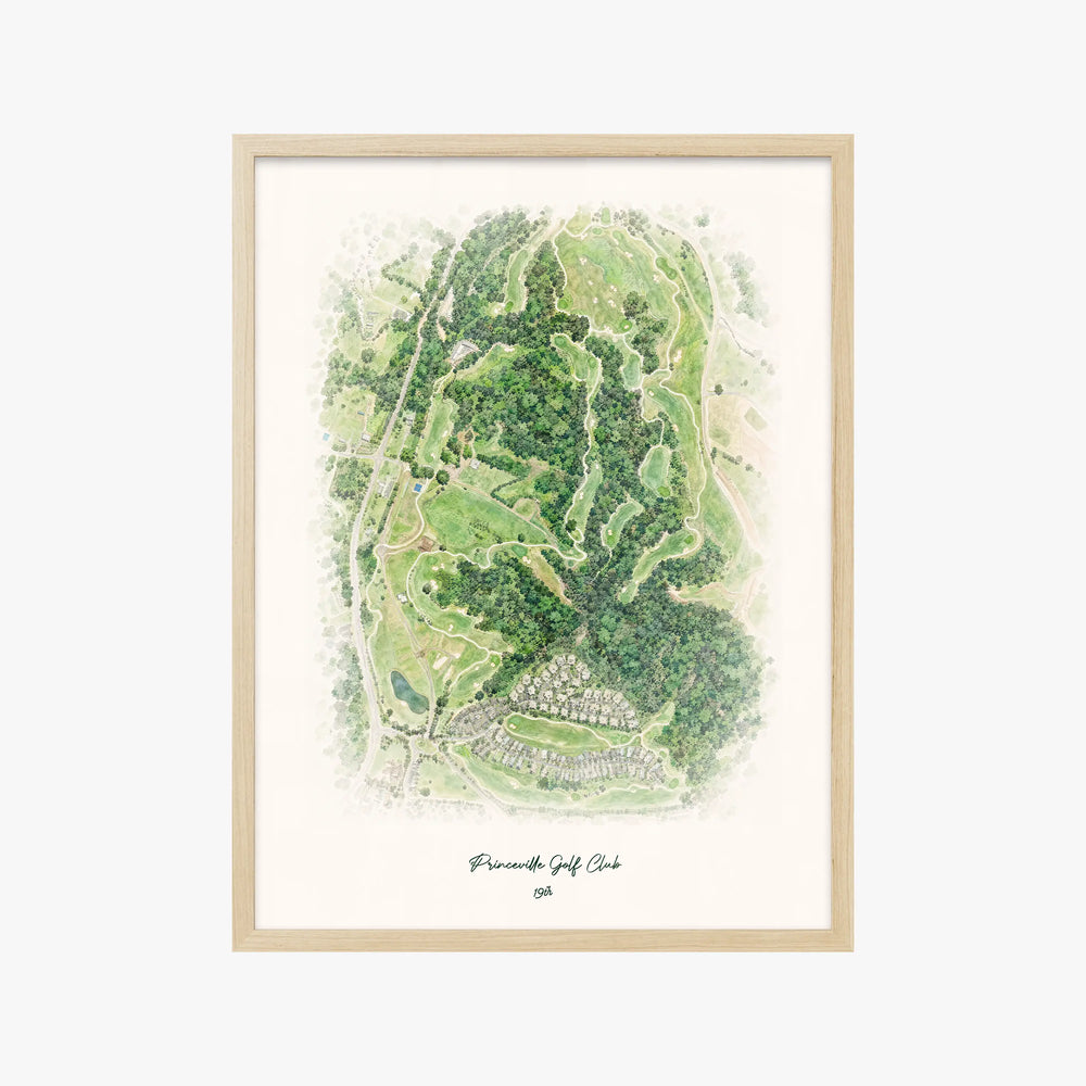 Princeville Golf Club wood frame