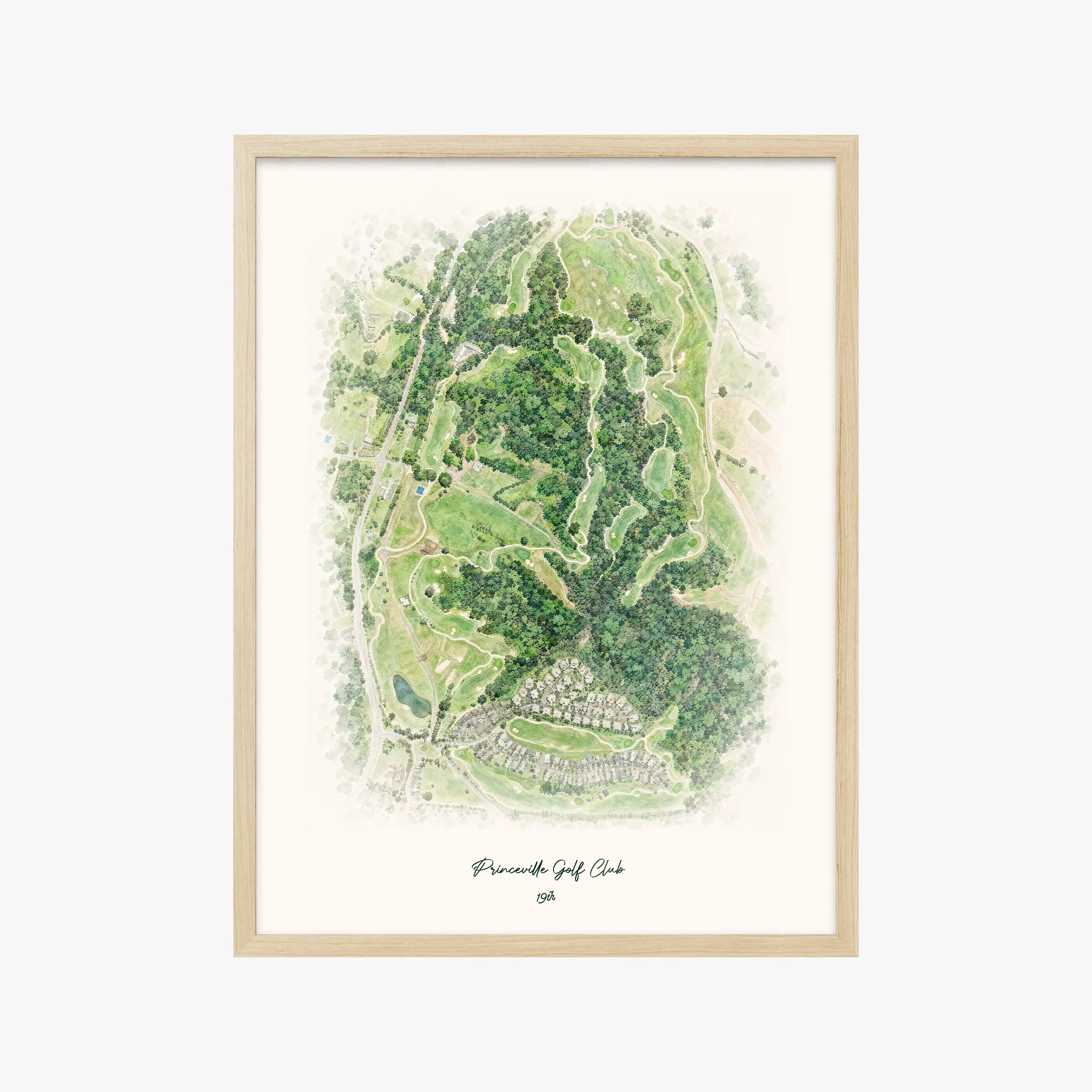 Princeville Golf Club wood frame