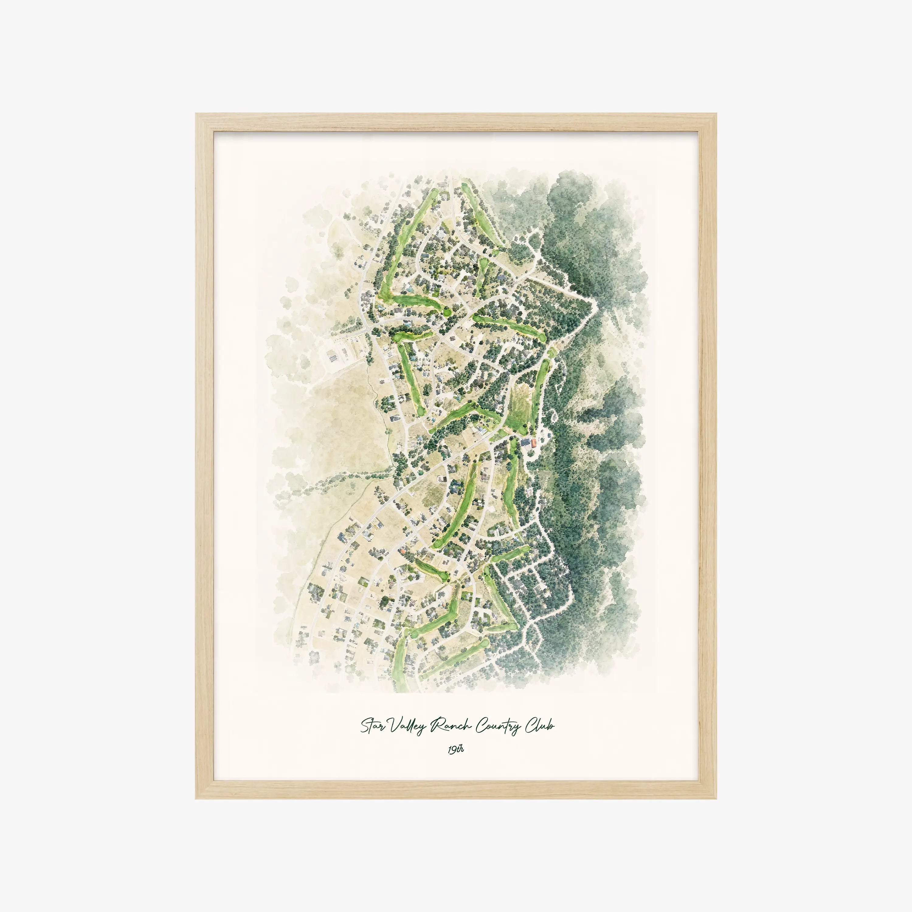 Star Valley Ranch Country Club wood frame