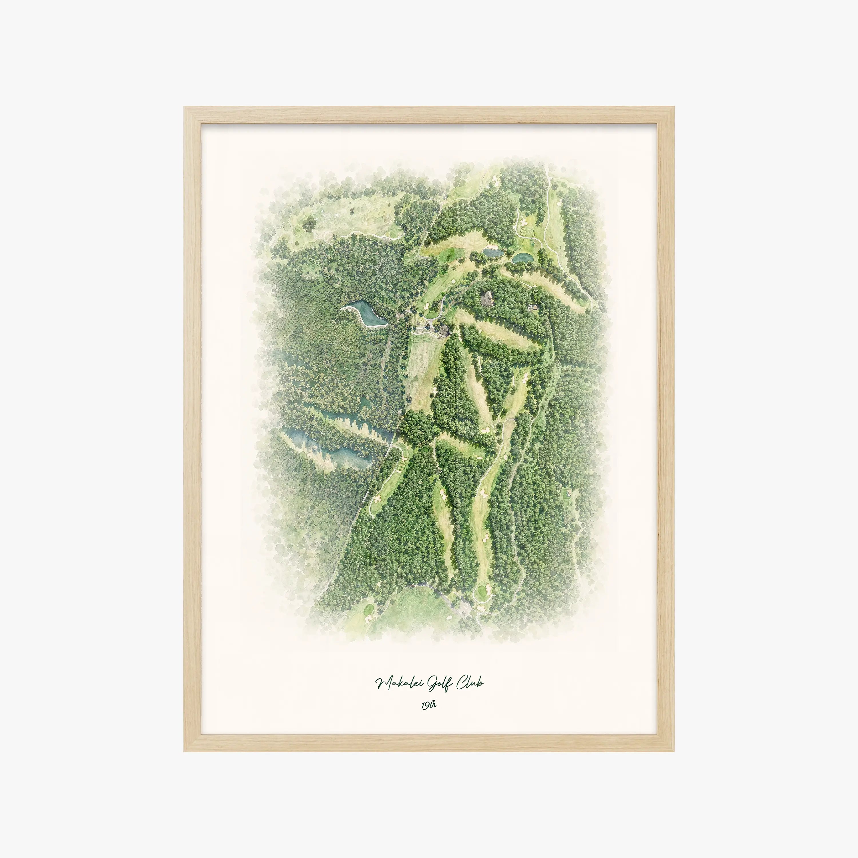 Makalei Golf Club wood frame