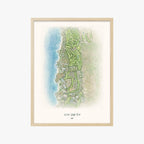 Wailea Golf Club wood frame