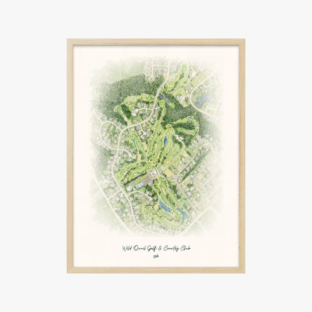 Wild Quail Golf & Country Club wood frame