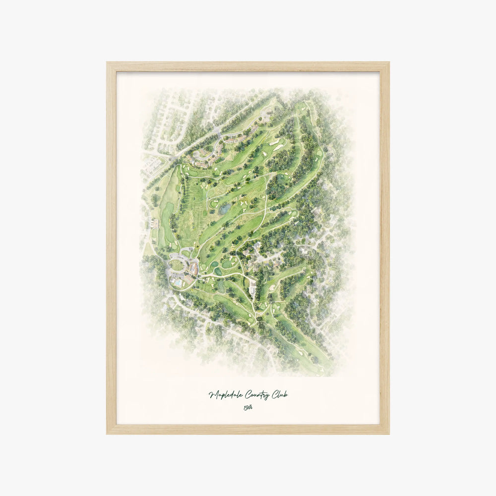 Mapledale Country Club wood frame