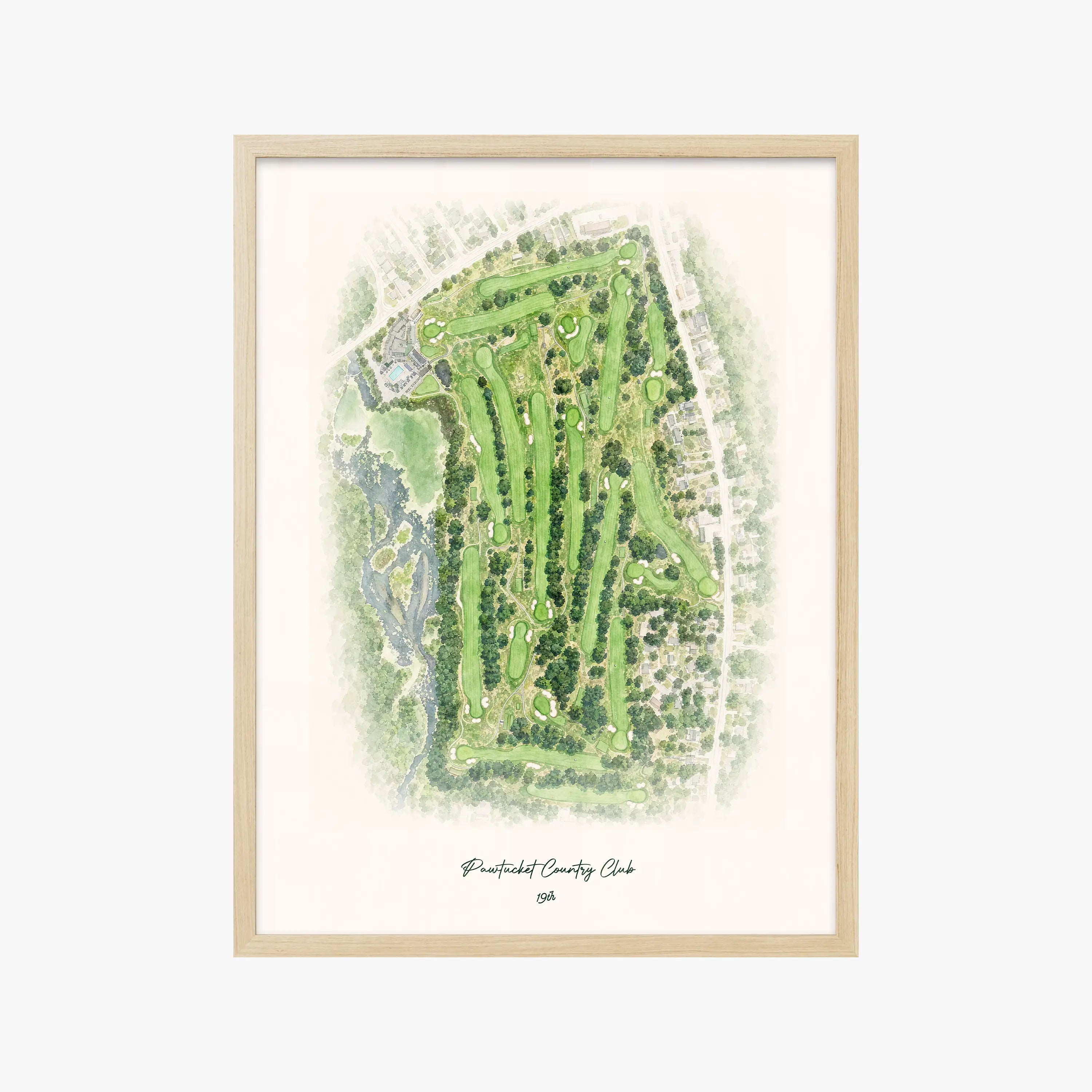 Pawtucket Country Club wood frame