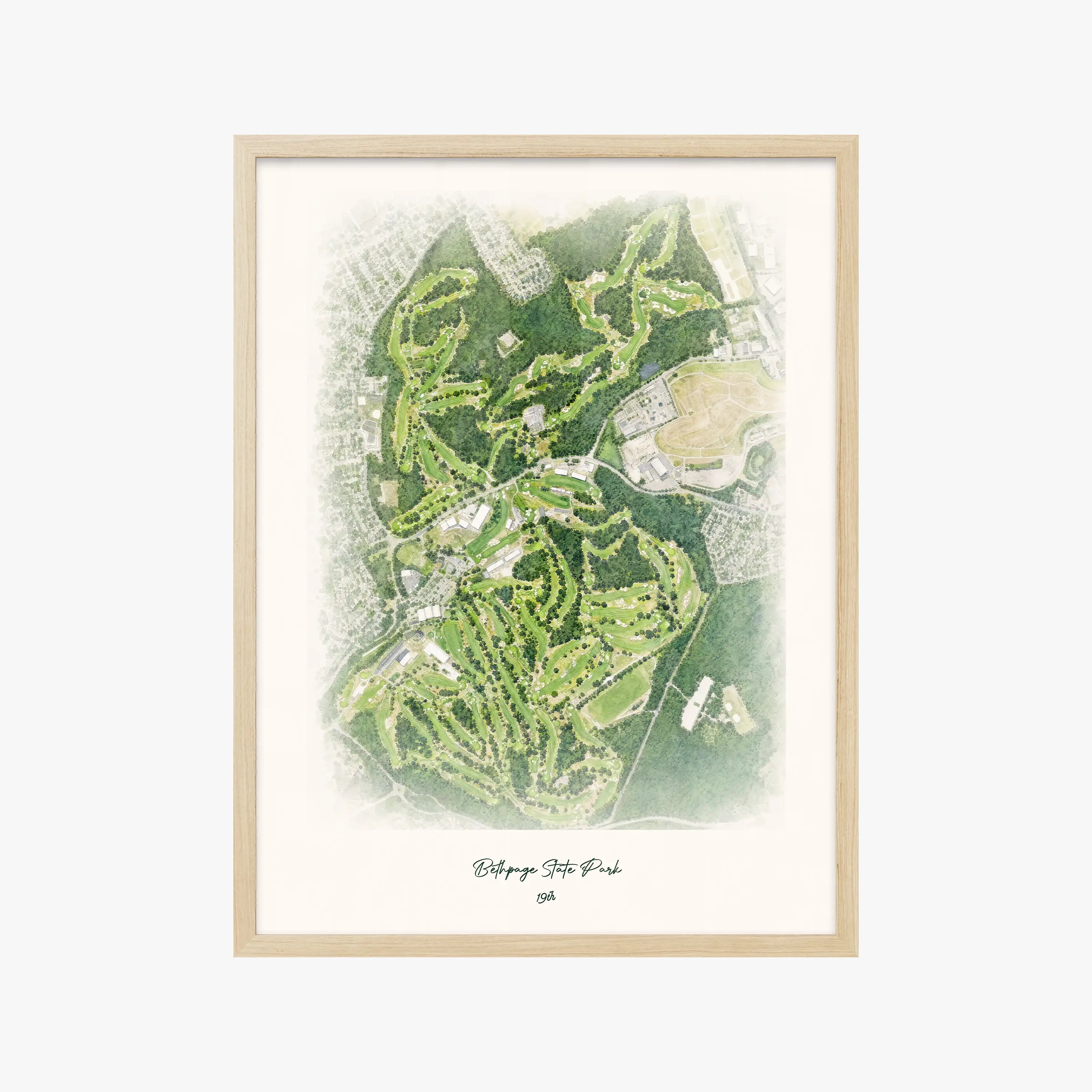 Bethpage State Park wood frame