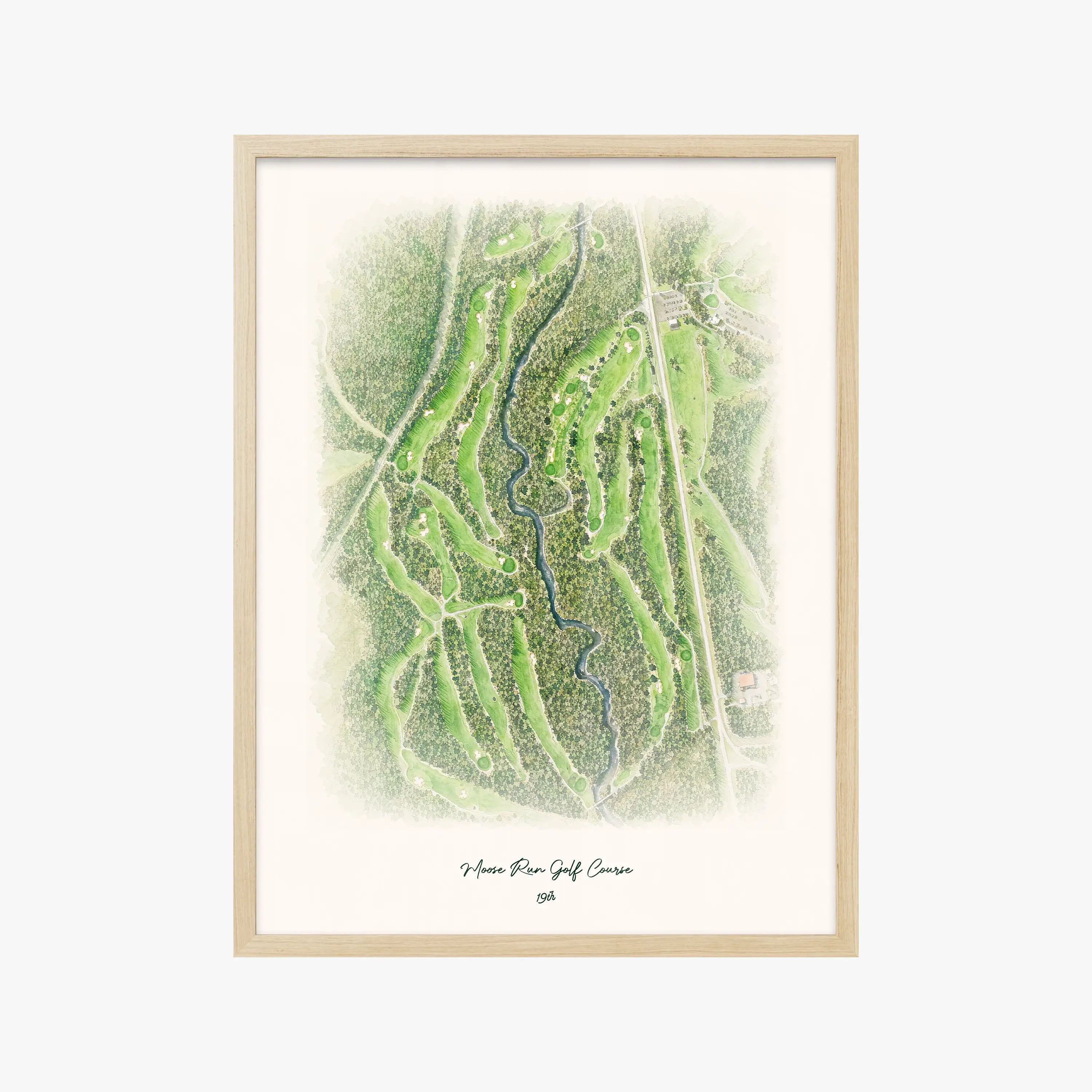 Moose Run Golf Course wood frame