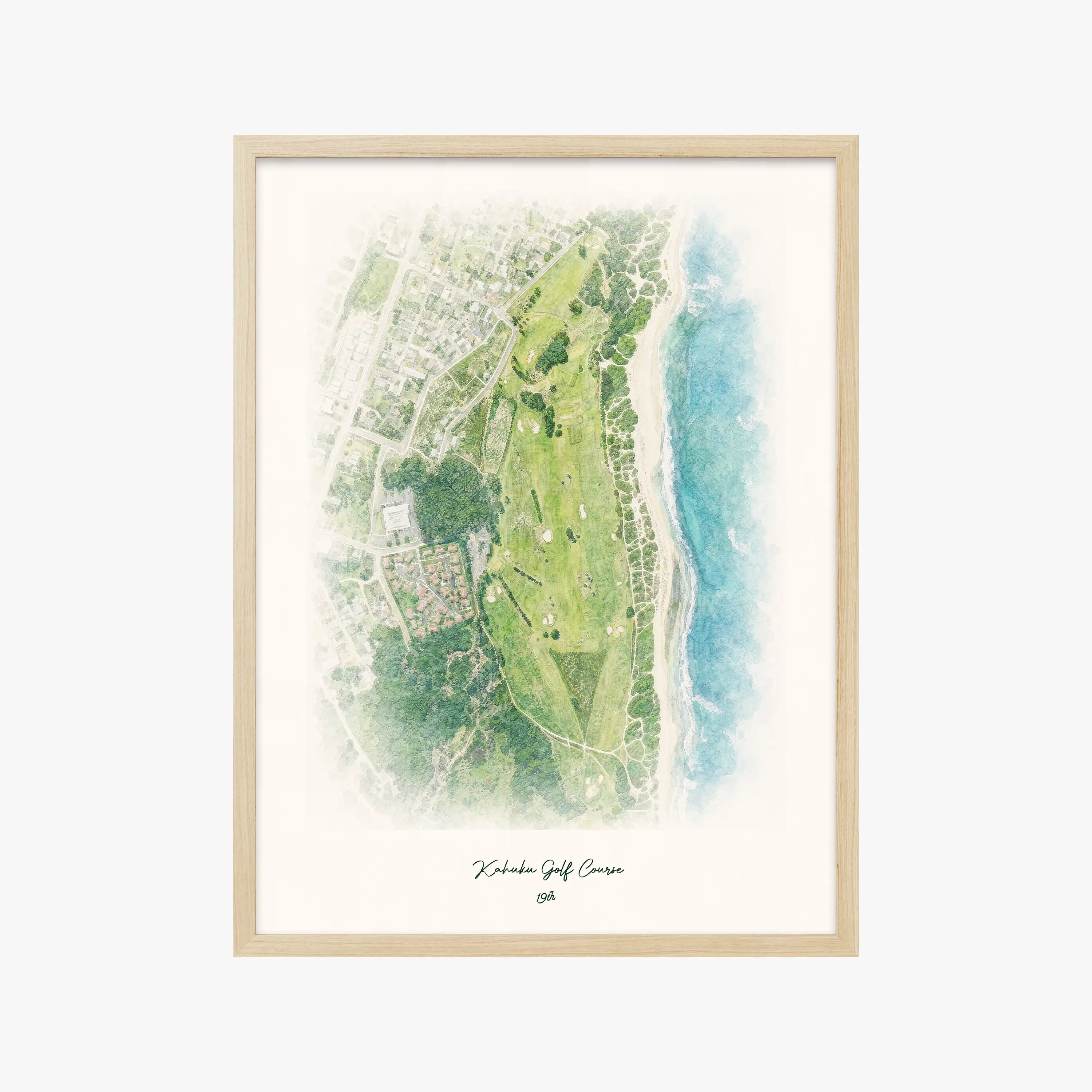 Kahuku Golf Course wood frame