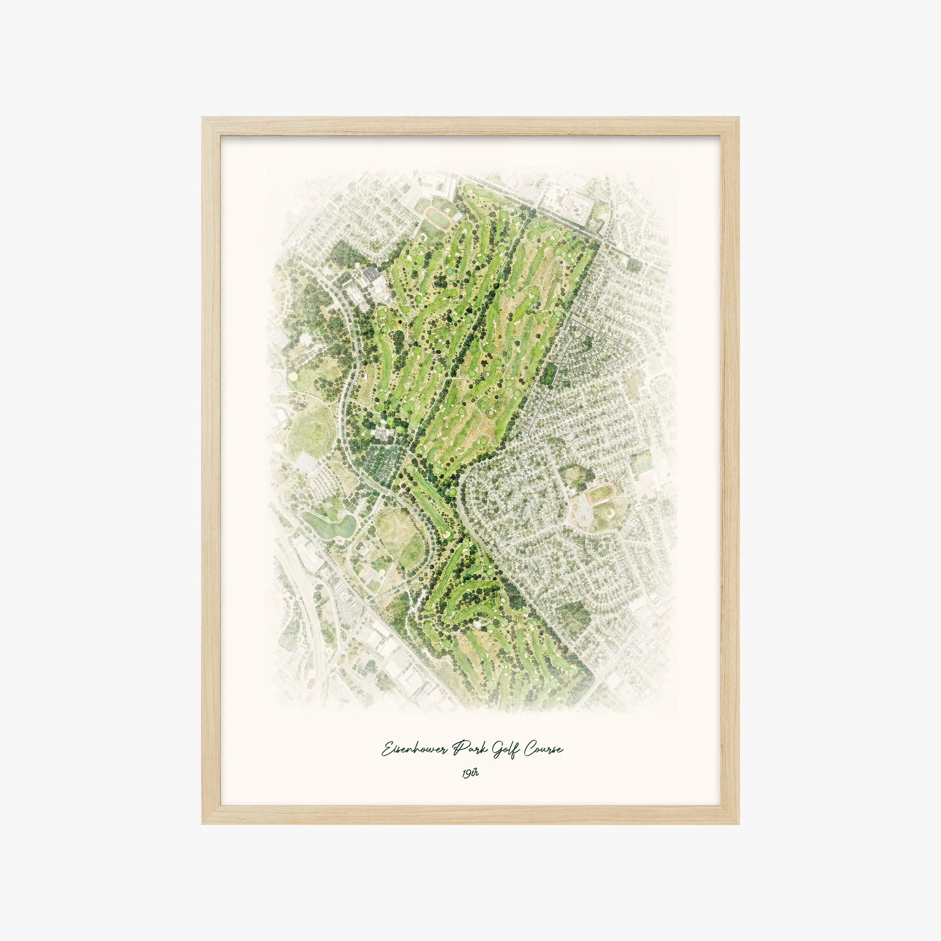 Eisenhower Park Golf Course wood frame