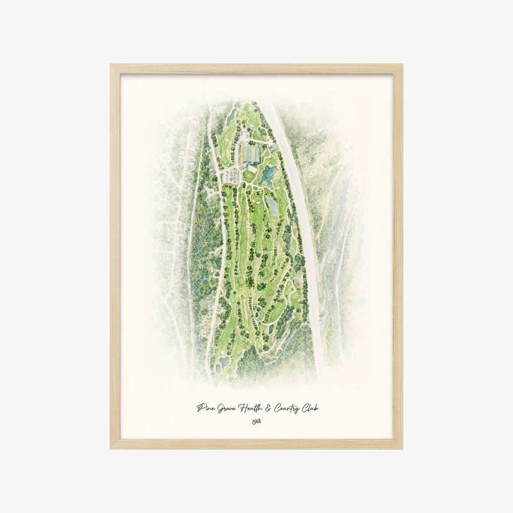 Pine Grove Health & Country Club wood frame
