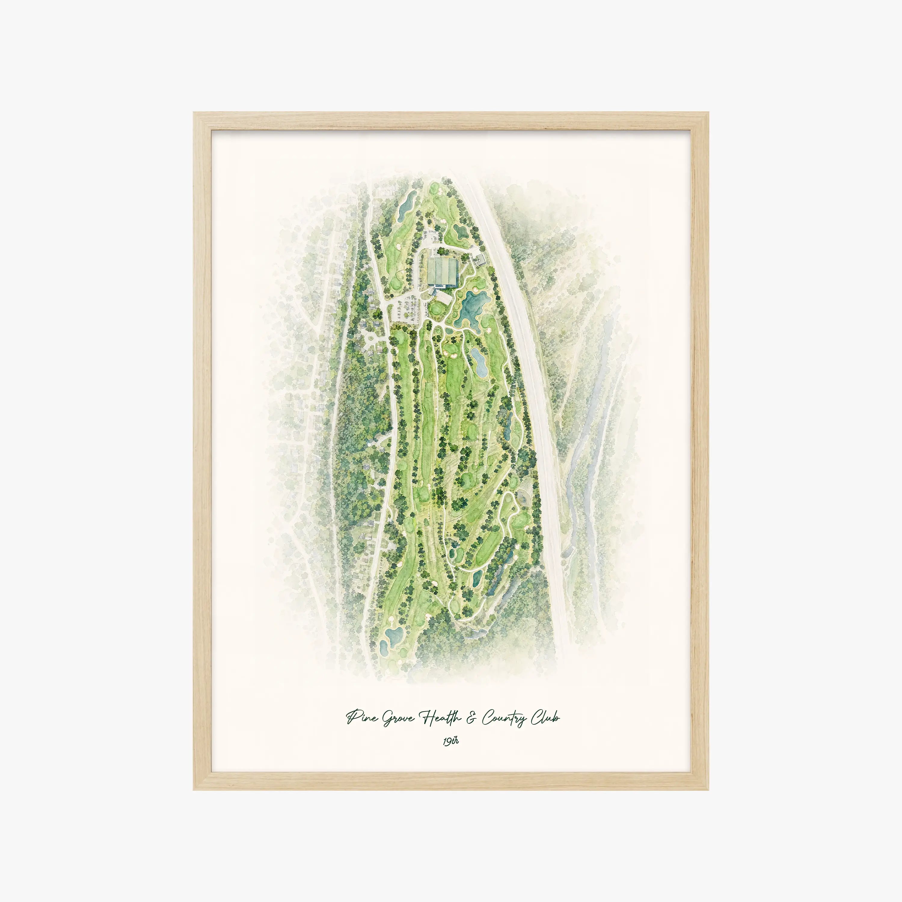Pine Grove Health & Country Club wood frame